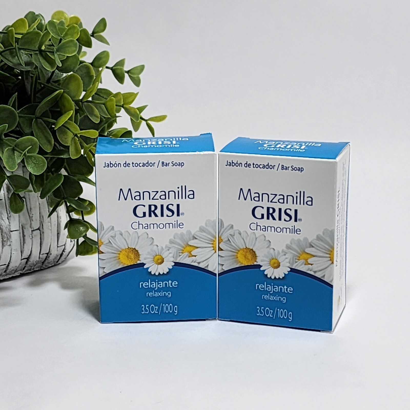 Grisi Chamomile Relaxing Soap Bar Jabon Relajante Manzanilla 3.5 oz ~ 2-Pack