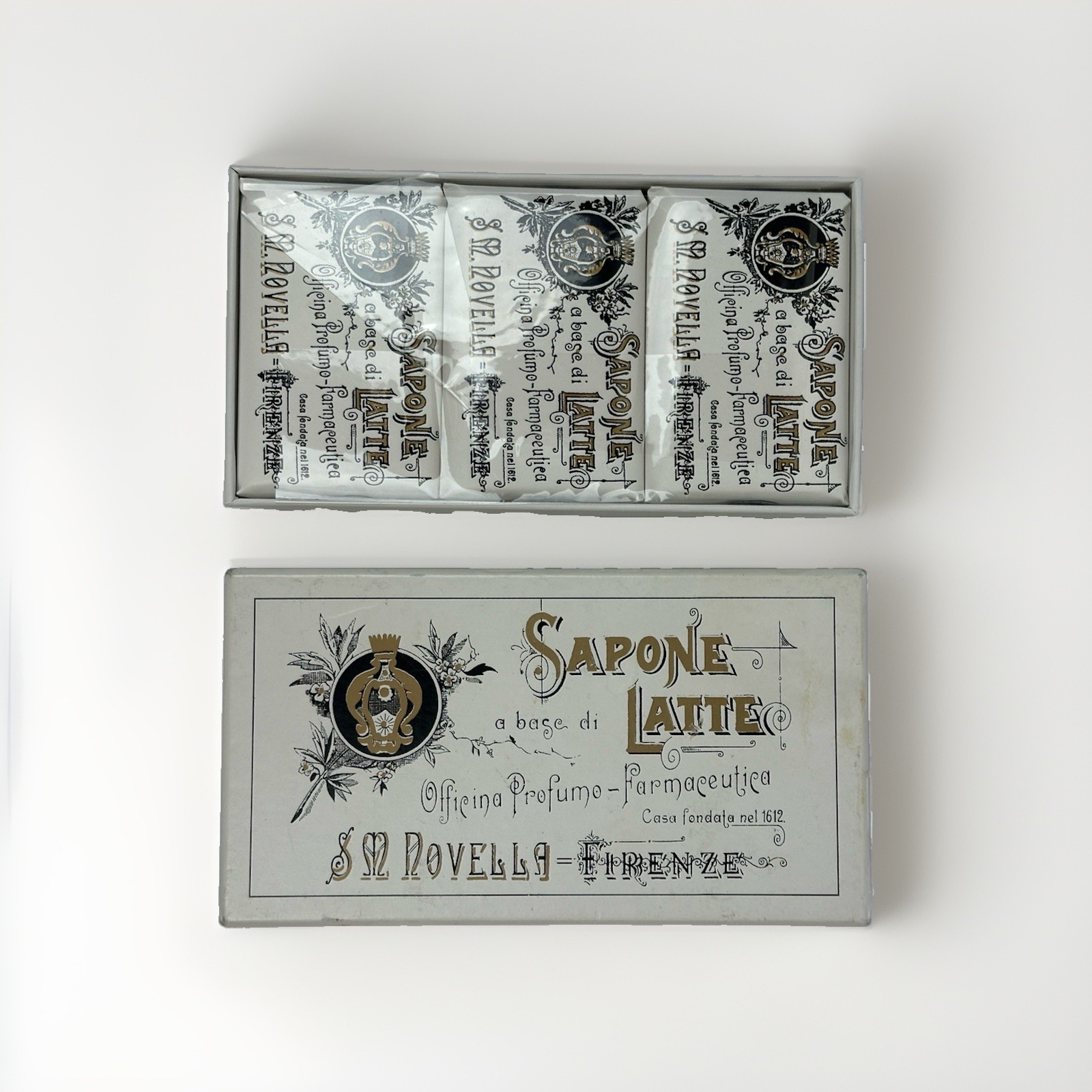 🧼 3 NEW Sealed Santa Maria Novella Milk Soap Sapone Latte Luxury Made in Italy