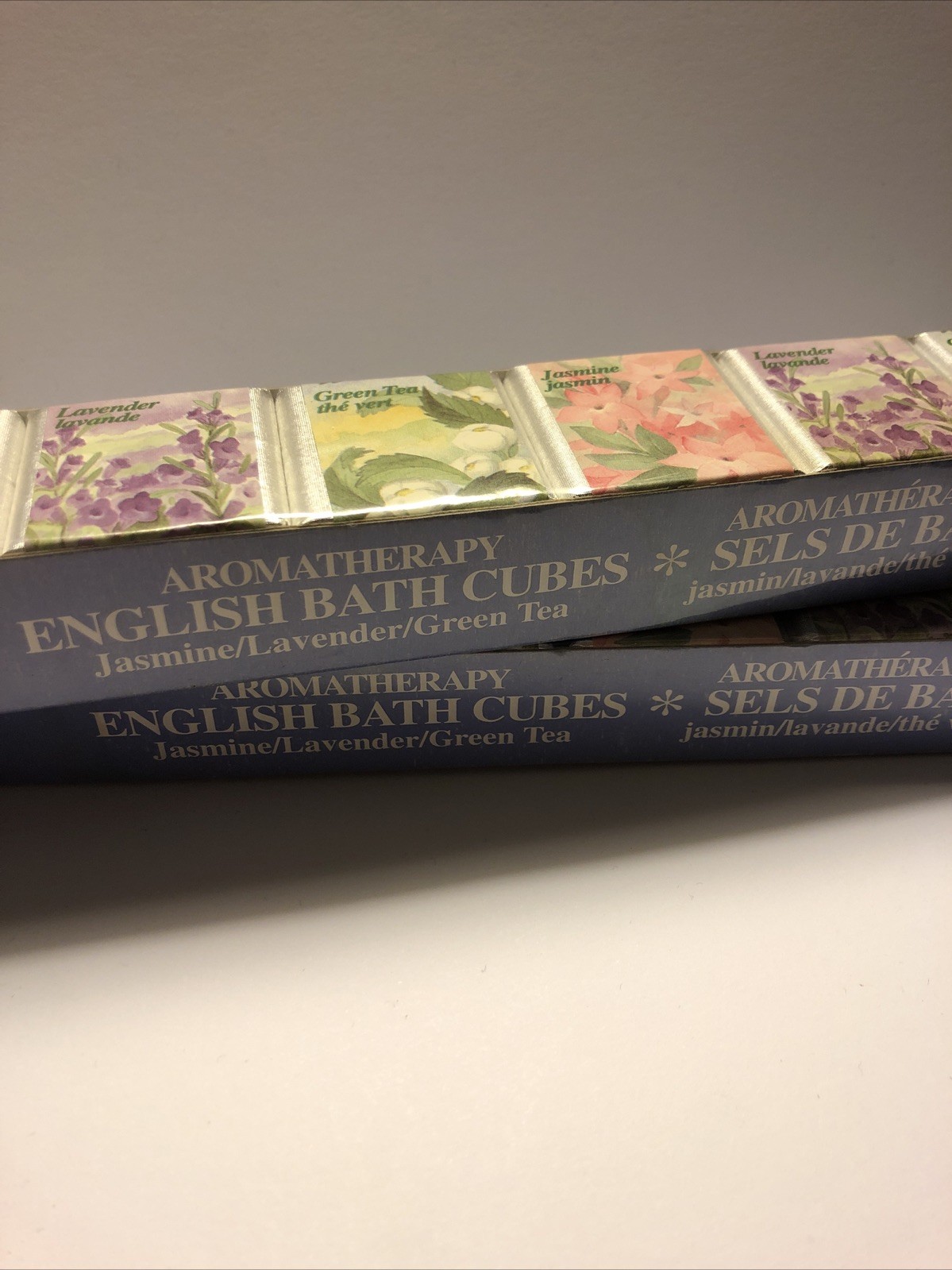 Delagar English Bath Cubes Made England Set of 6 x 2 = 12 Floral Scents Sealed
