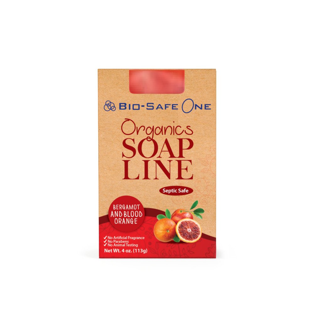 Bio-Safe One, Inc. – Bergamot and Blood Orange Natural Organic Soap Bar 4 oz