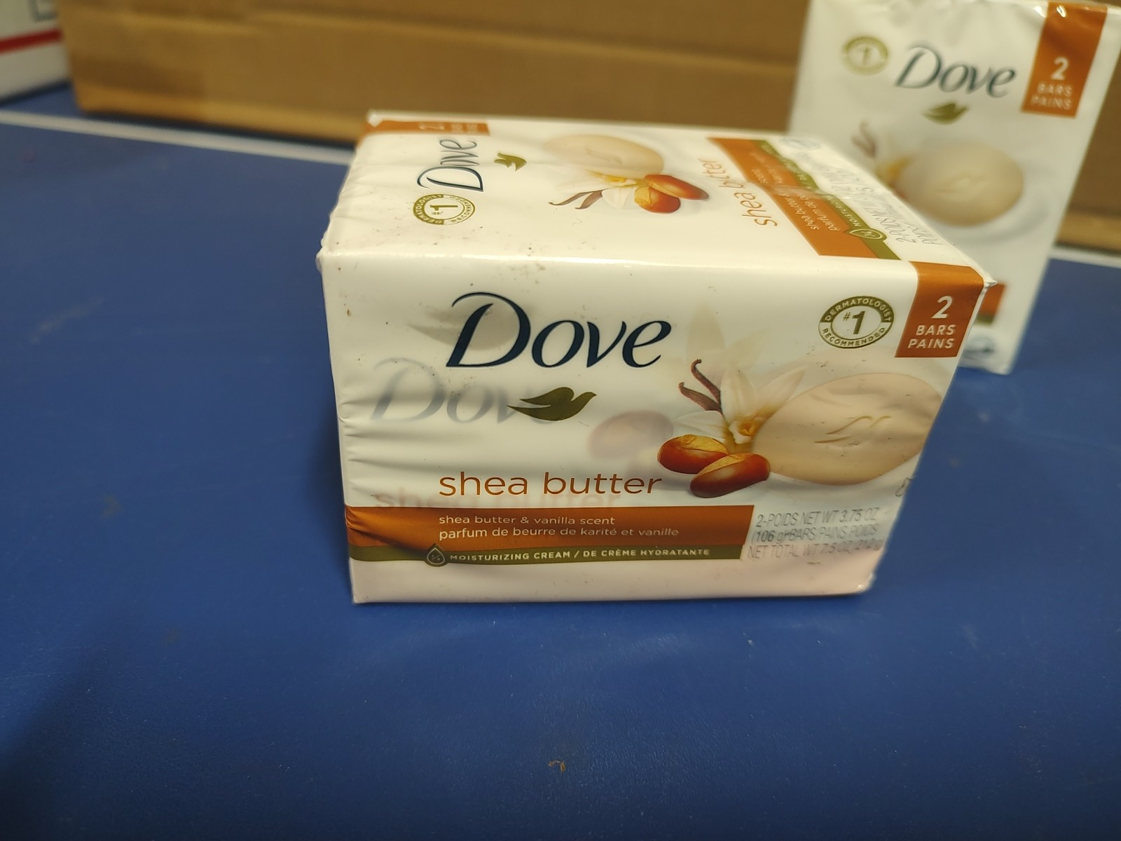 2ea, Dove Shea Butter & Vanilla, 2 Bars, 3.75 oz (106 g) Total 4 Bars