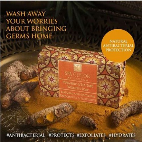 Sri Lanka Turmeric & Tea Tree – Anti-Bacterial Exfoliating Wellness Soap 100g
