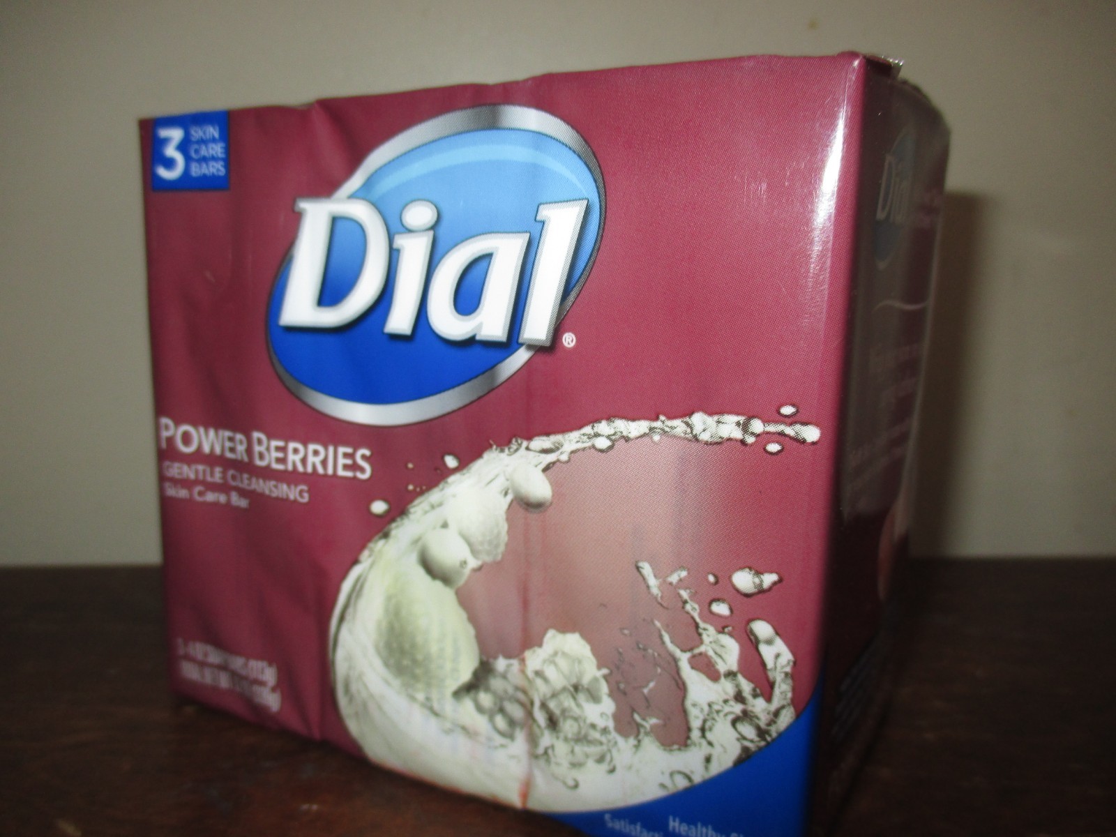 Dial Glycerin Soap Bars Power Berries Raspberry Pomegranate 3 Pk 4oz Bars “Rare”