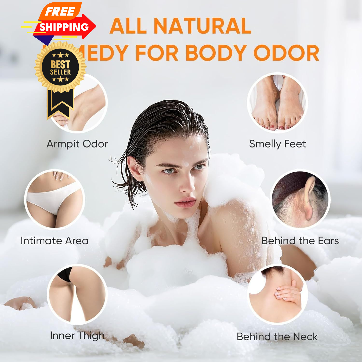 GPP Persimmon Soap Bar for Body Odor Control – 3 PCS 3.53 Ounce (Pack of 3)