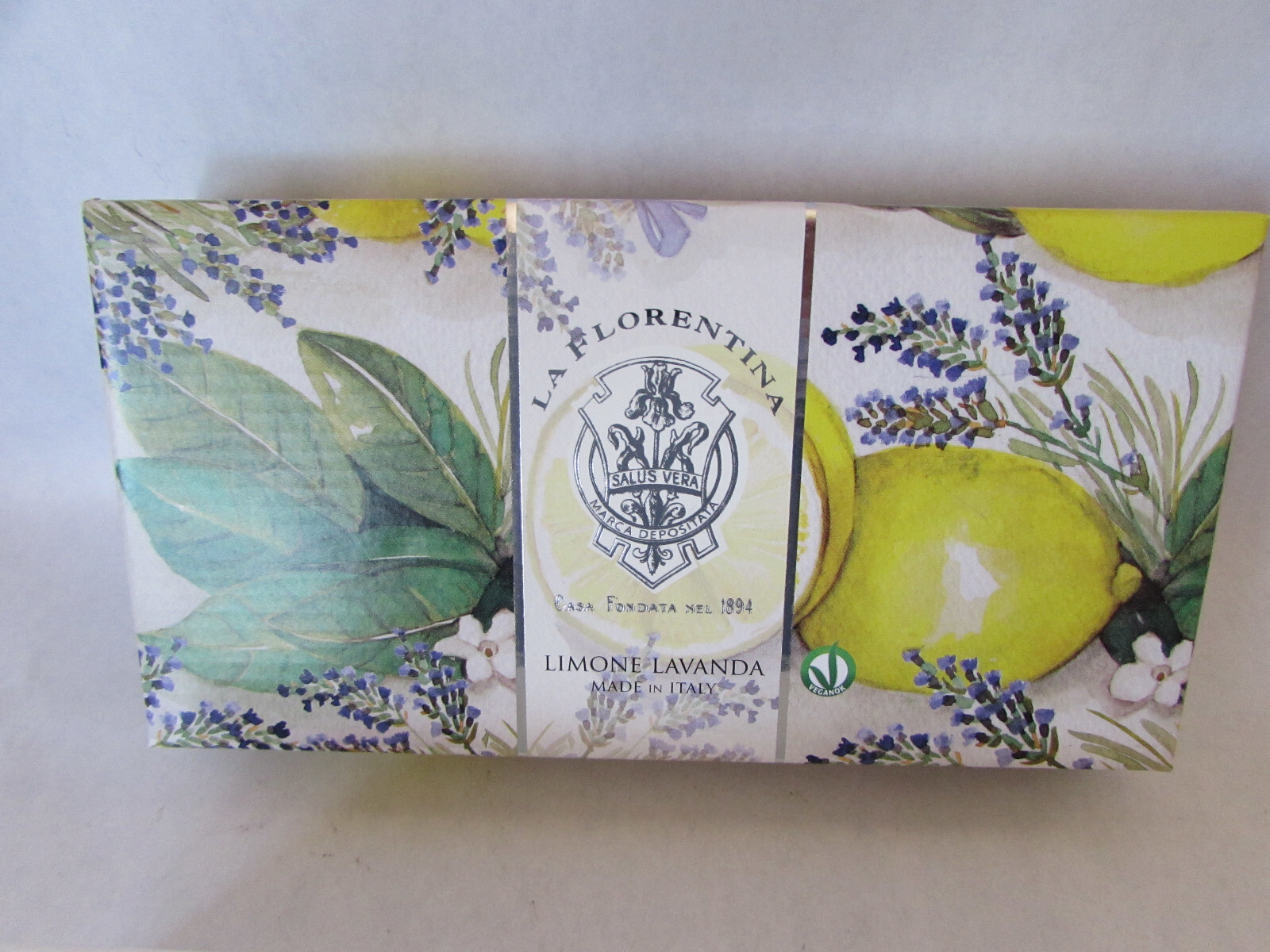 La Florentina Luxury Scented Bar Bath Soap 3 Bars x 5.3 oz Limone Lemon Lavender