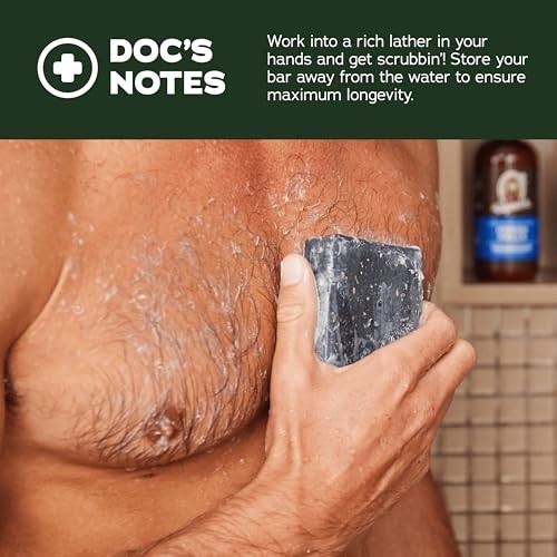 Natural Men’s Bar Soap – Cold Process Body Soap with Essential Oils – 3-Pack (5
