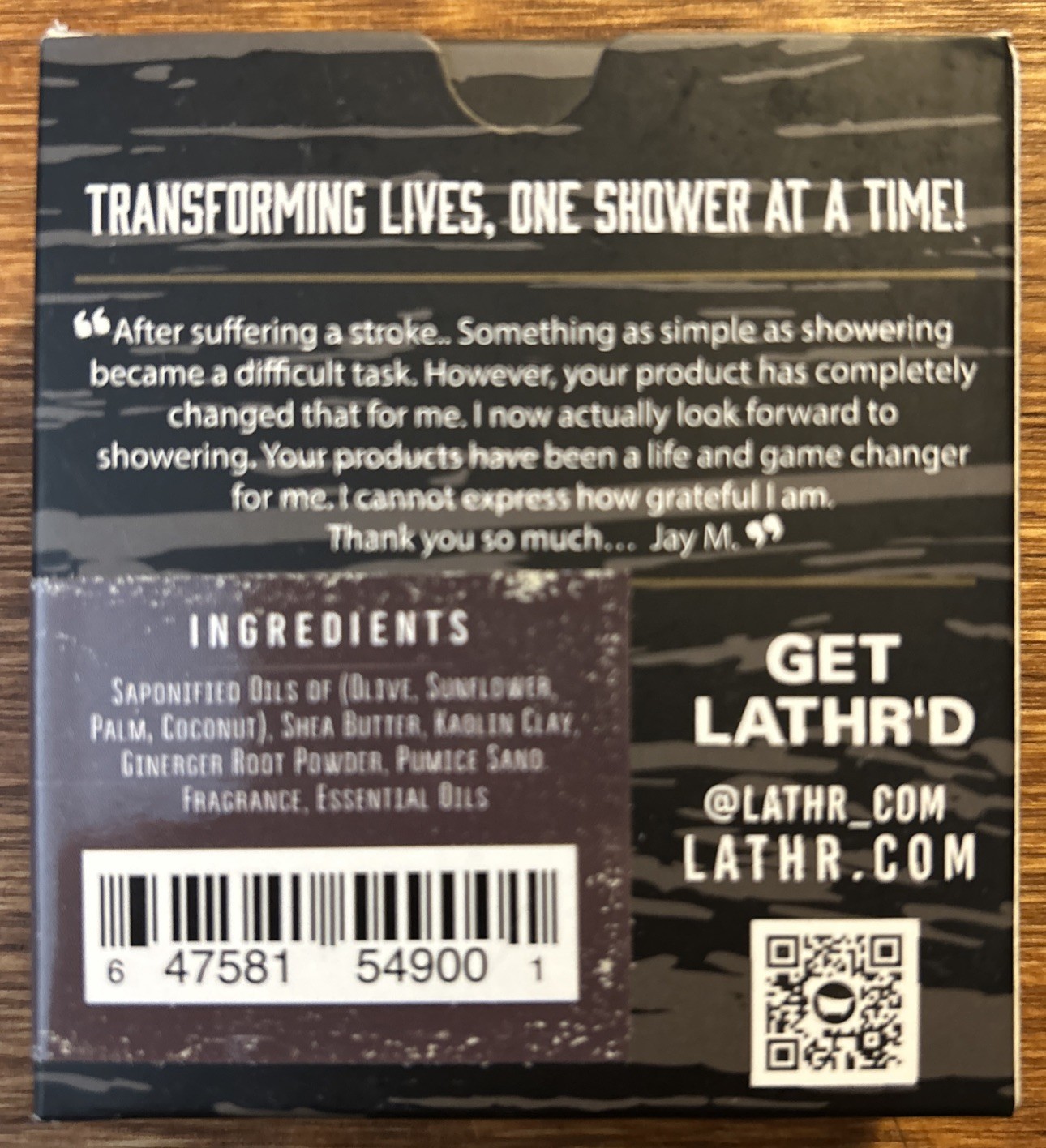 Lathr ROOTBEER Bar Soap 5oz Herb & Spice Medium Grit