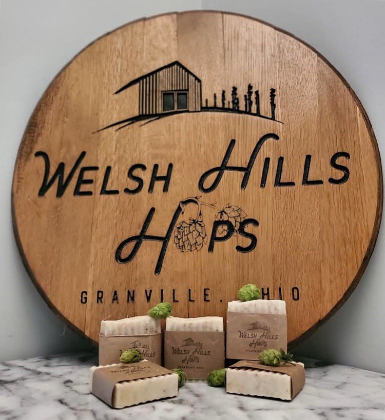 Hops Soap- Welsh Hills Hops Soap, Beer Soap, Sensitive Skin, Homemade Artisan
