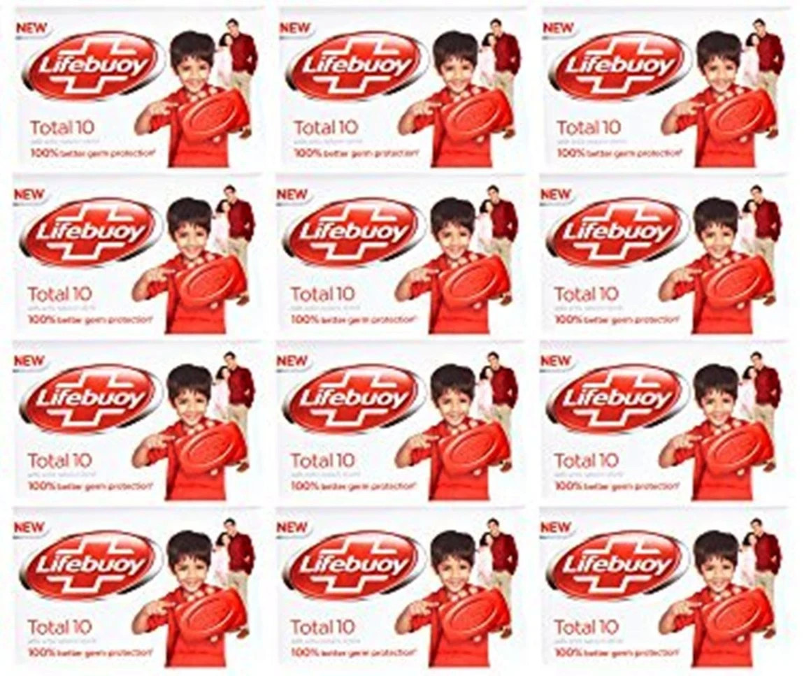 12x 44g Lifebuoy Total Soap Bath Soaps 12 Bars Lot Unilever Ltd Free Shipping