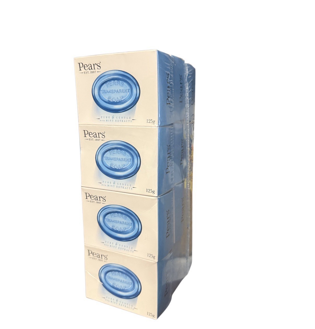 pears transparent soap Pure & Gentle With Mint Extracts {PACK OF 12} 125g Each