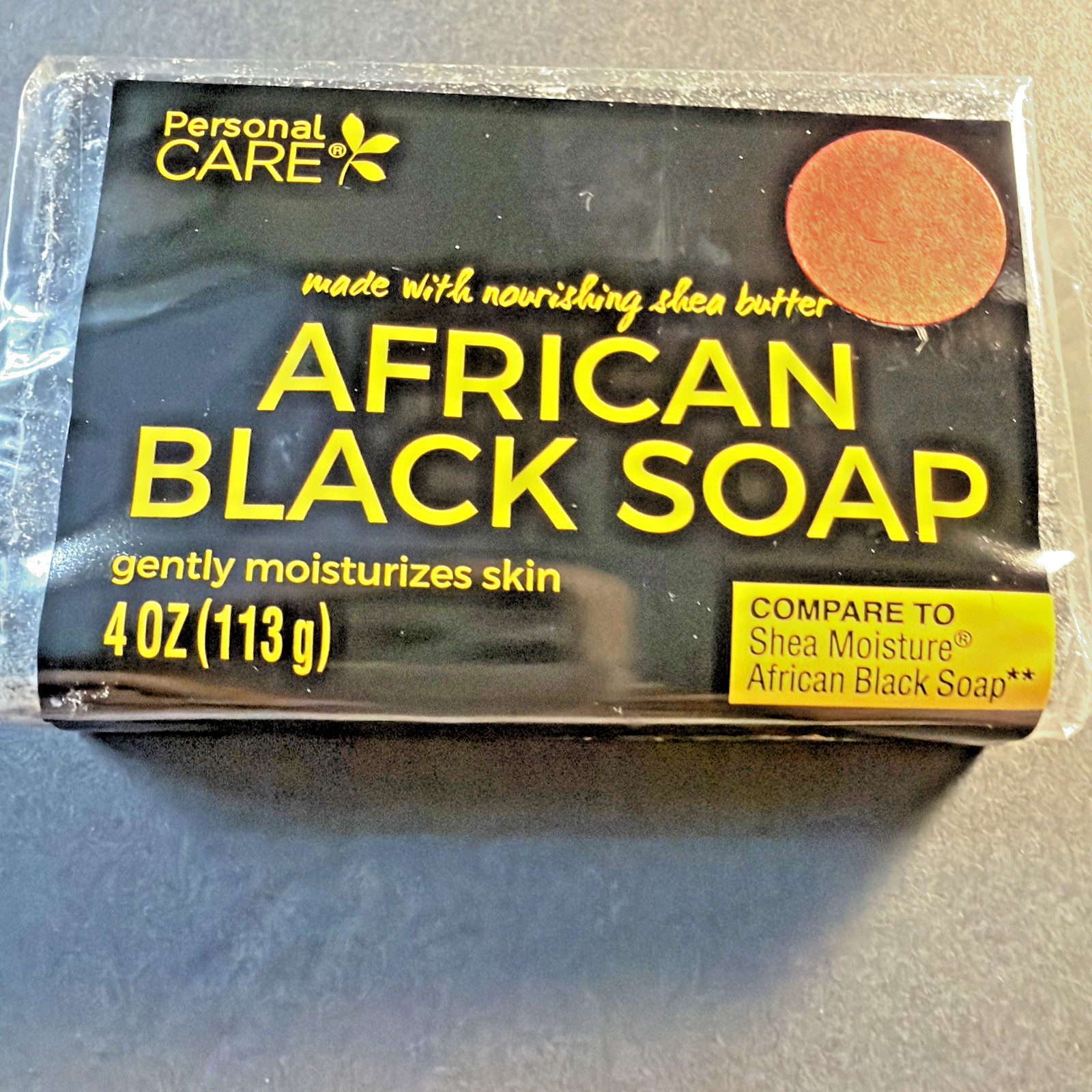 (12) Personal Care African Black Soap with Shea Butter Compares To Shea Moistur