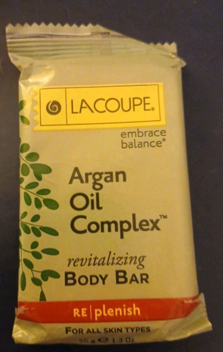 LaCoupe Embrace Balance Argan Oil Complex Revitalizing Body Bar 1.3 oz