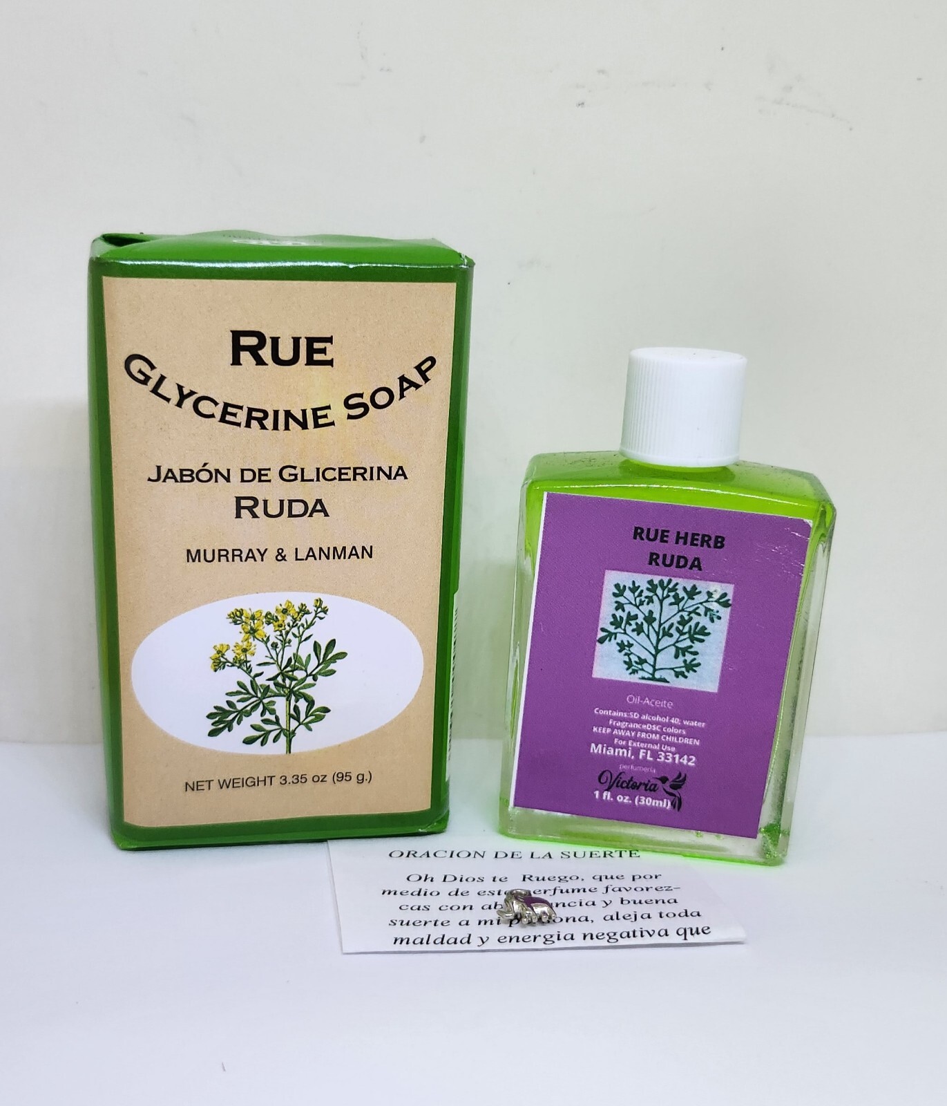 RUDA JABON Y PERFUME CON FEROMONAS ATRAE SUERTE Y DINERO ORACION Y AMULETO INCLU