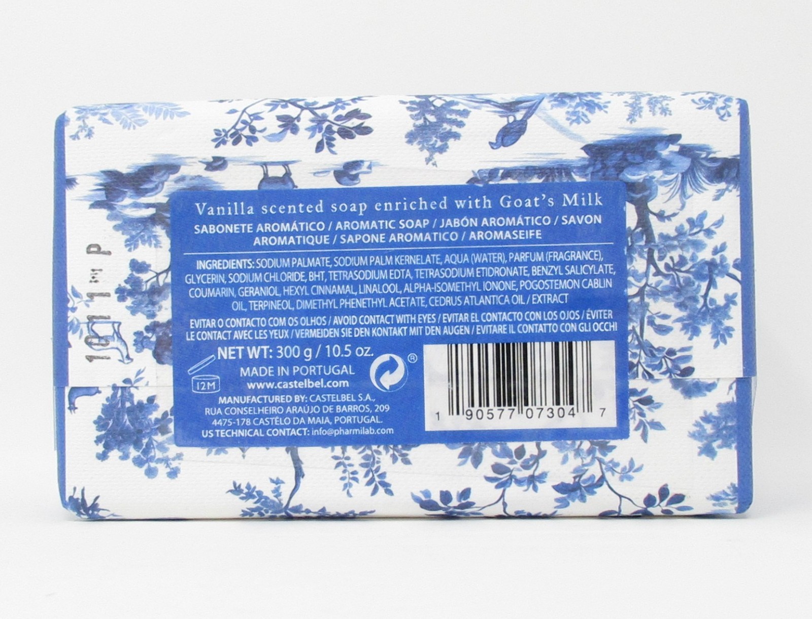 Castelbel Luxury Bath Bar Soap Goat’s Milk Scented 10.5oz triple milled