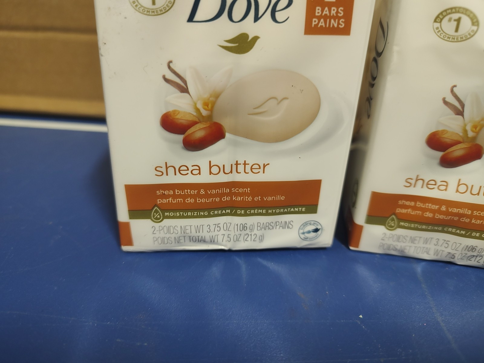 2ea, Dove Shea Butter & Vanilla, 2 Bars, 3.75 oz (106 g) Total 4 Bars