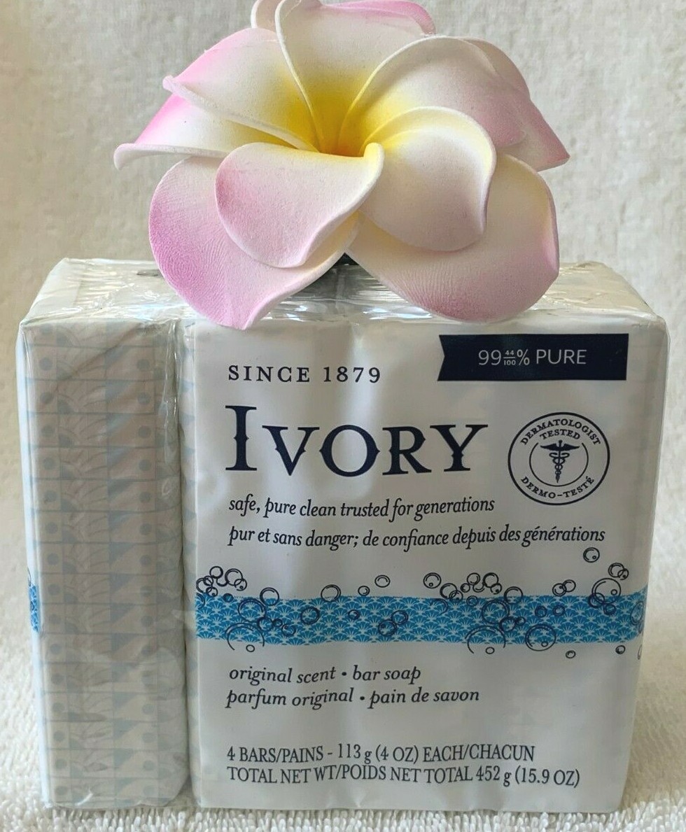 IVORY CLEAN***Original***99.44% PURE CLEAN SOAP (4 BARS)~~4 OZ/EACH~~NEW~~SEALED