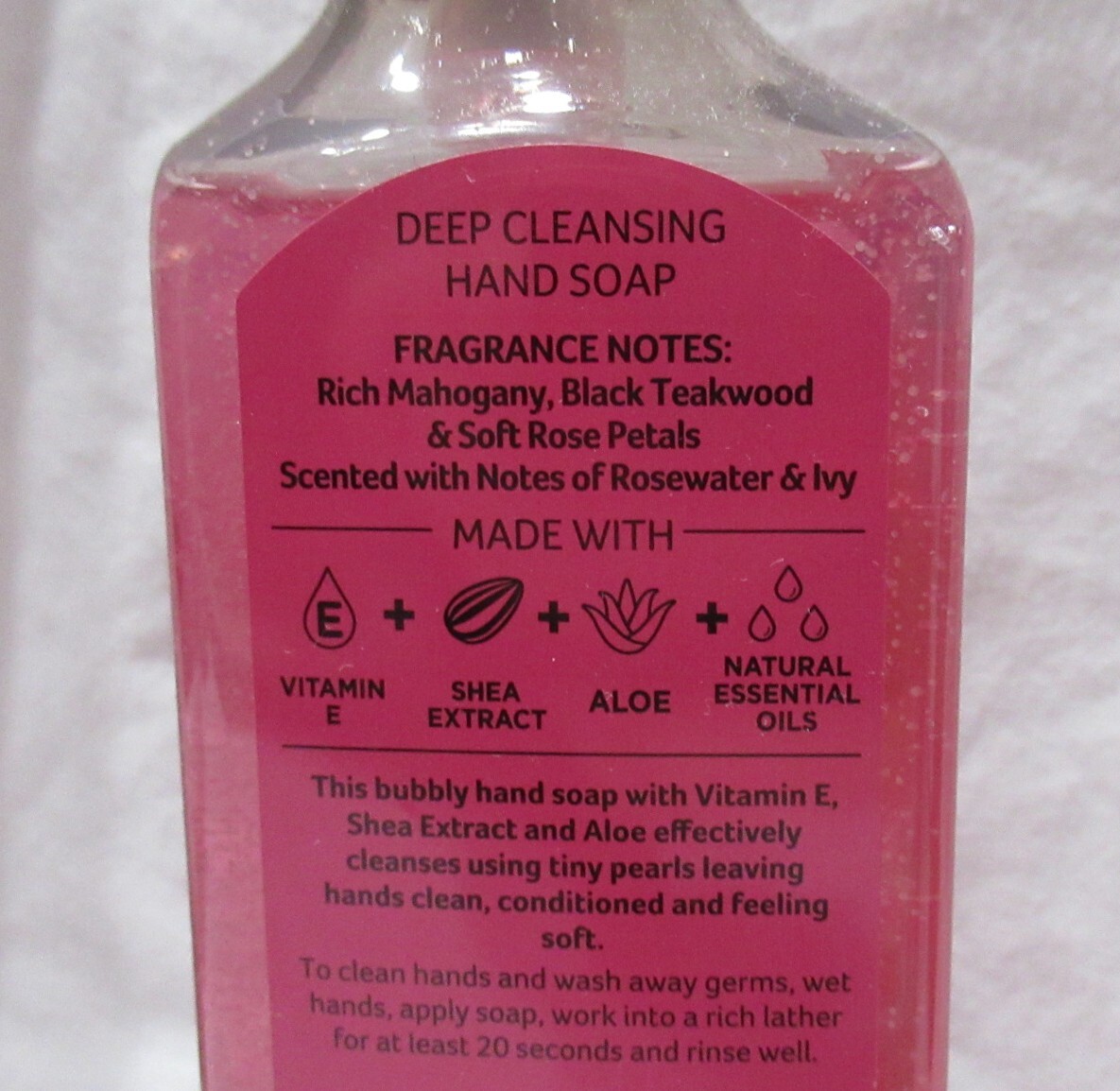 BLENDS by Bath & Body Works DC Hand Soap ROSE WATER & IVY MAHOGANY TEAKWOOD