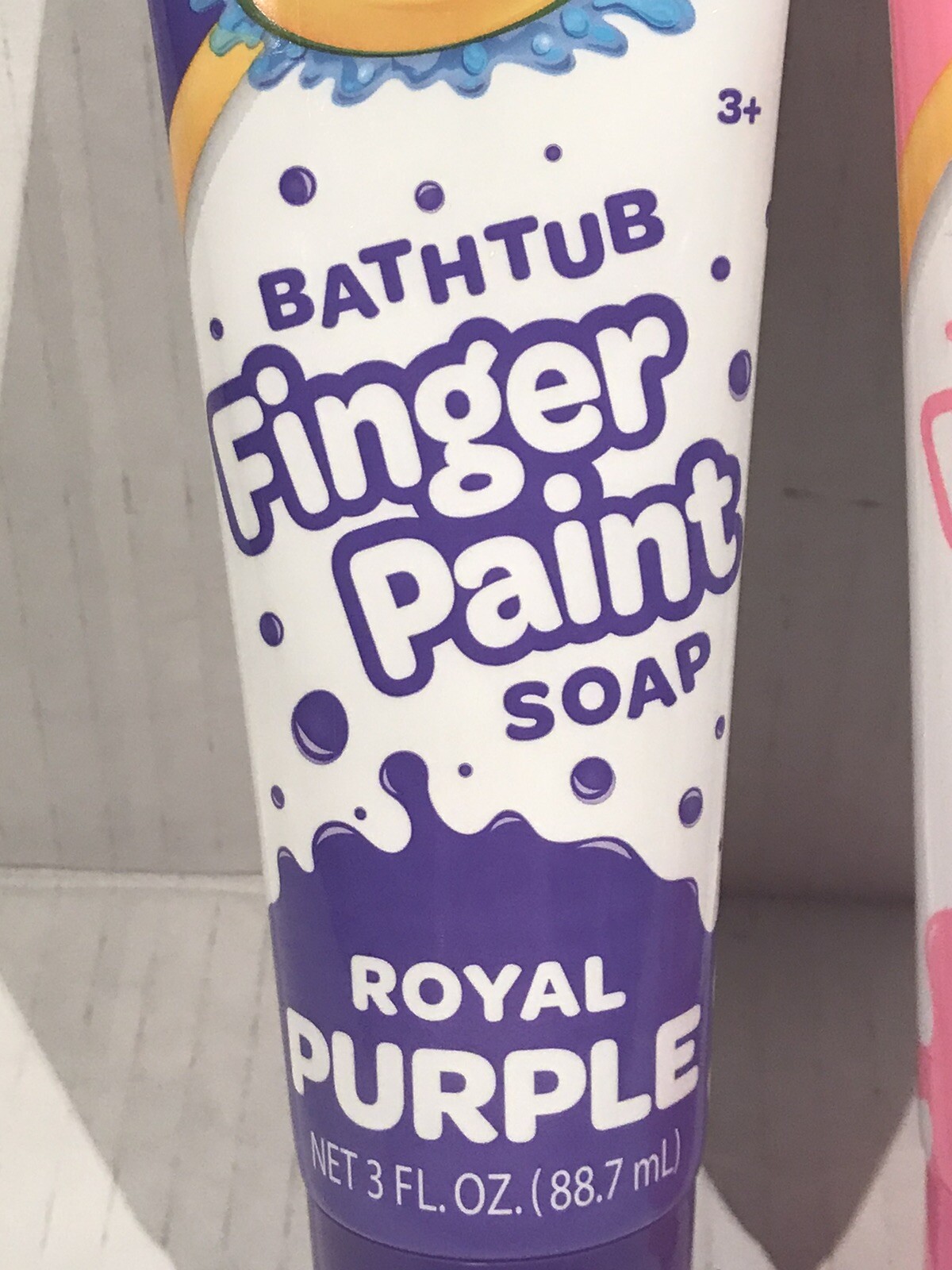 Finger Paint Soap 3 ounce Pink & Purple Crayola Bathtub Lot of 2 New