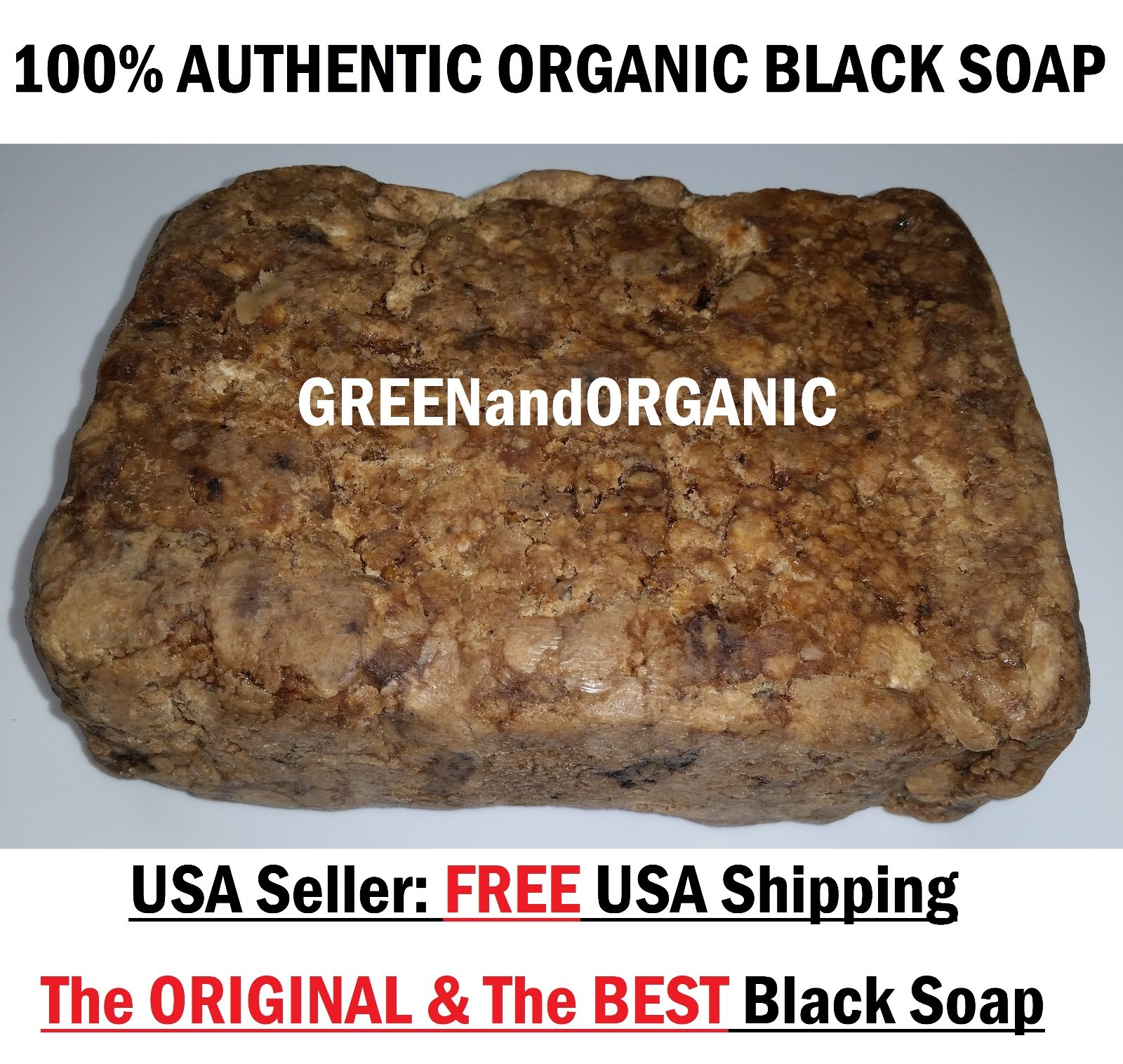 5 lbs Natural Raw African Black Soap, Organic, Unrefined from Ghana West Africa