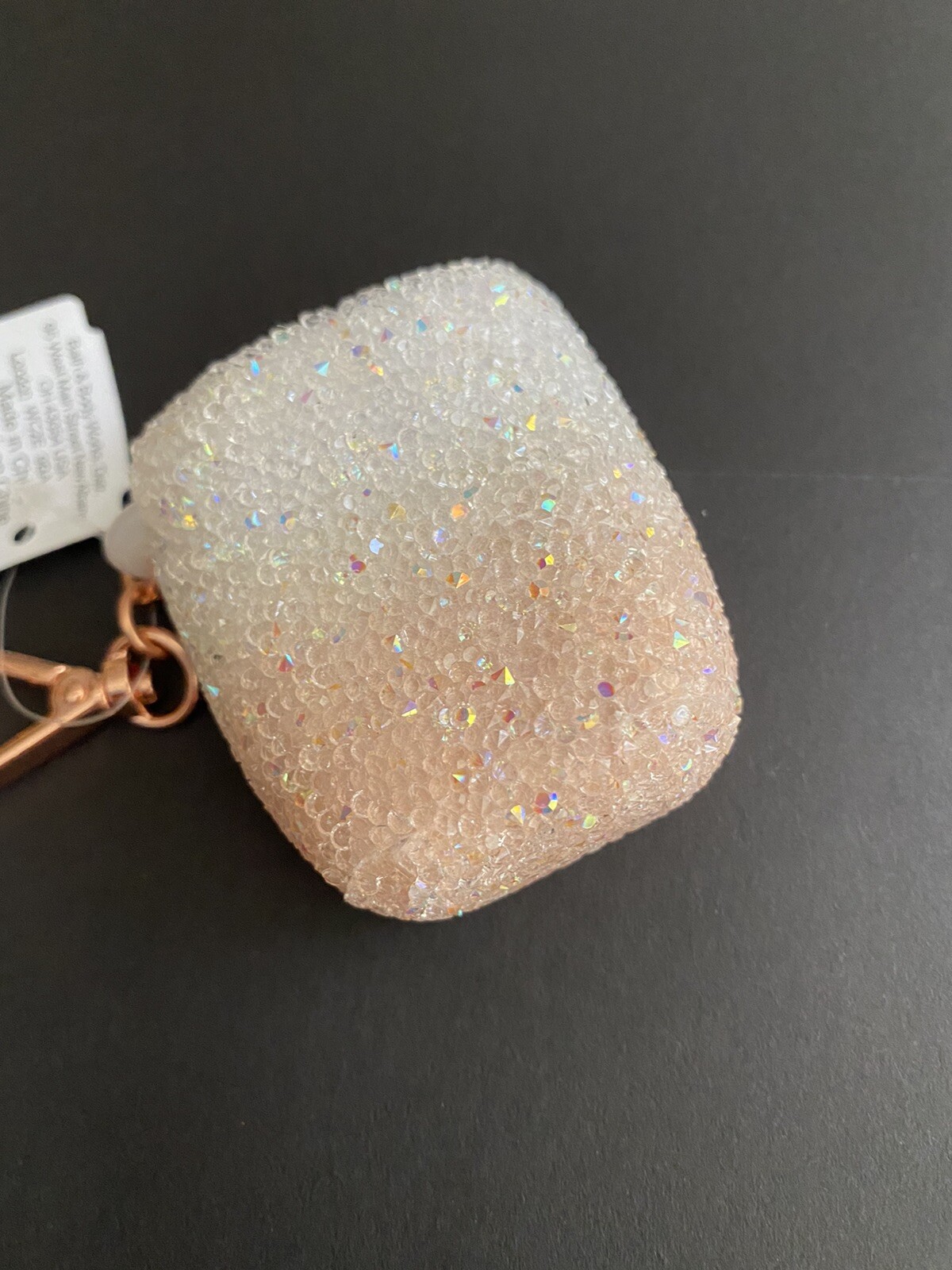 Bath & Body Works PEACH OMBRE CRYSTAL GEM Pocket *Bac Holder Sleeve Bag Clip NWT