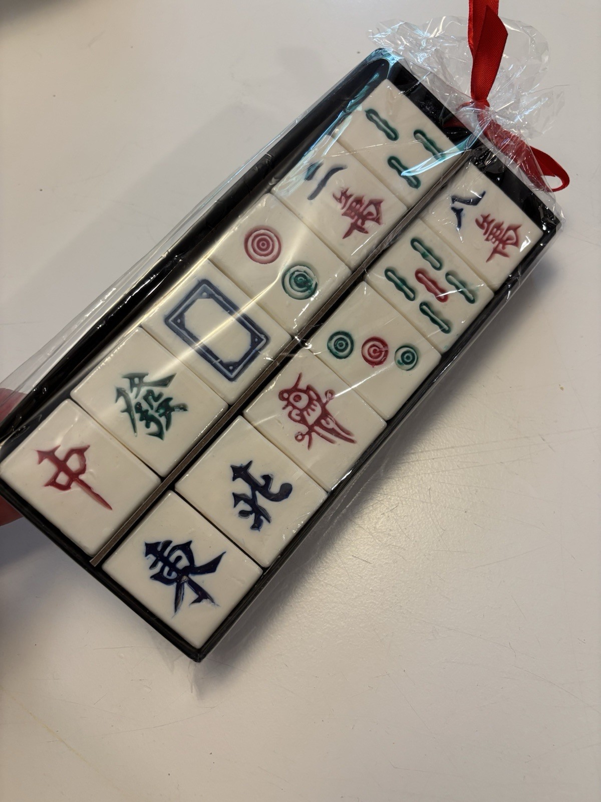 MAH JONGG TILES GUEST SOAPS Set Of 12 Novelty Sets – Sealed, *Plastic Has Rip*