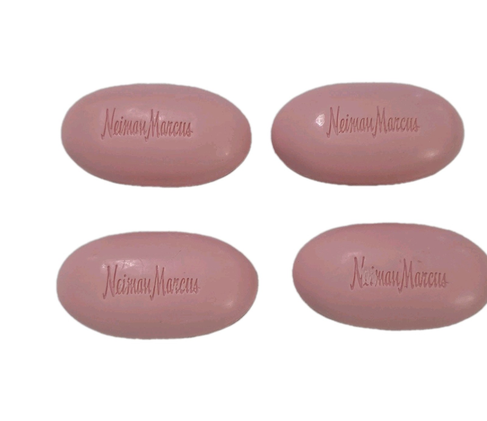 Vintage Neiman Marcus Rose Geranium Guest Soap Bar 3.25 oz Set Of 4