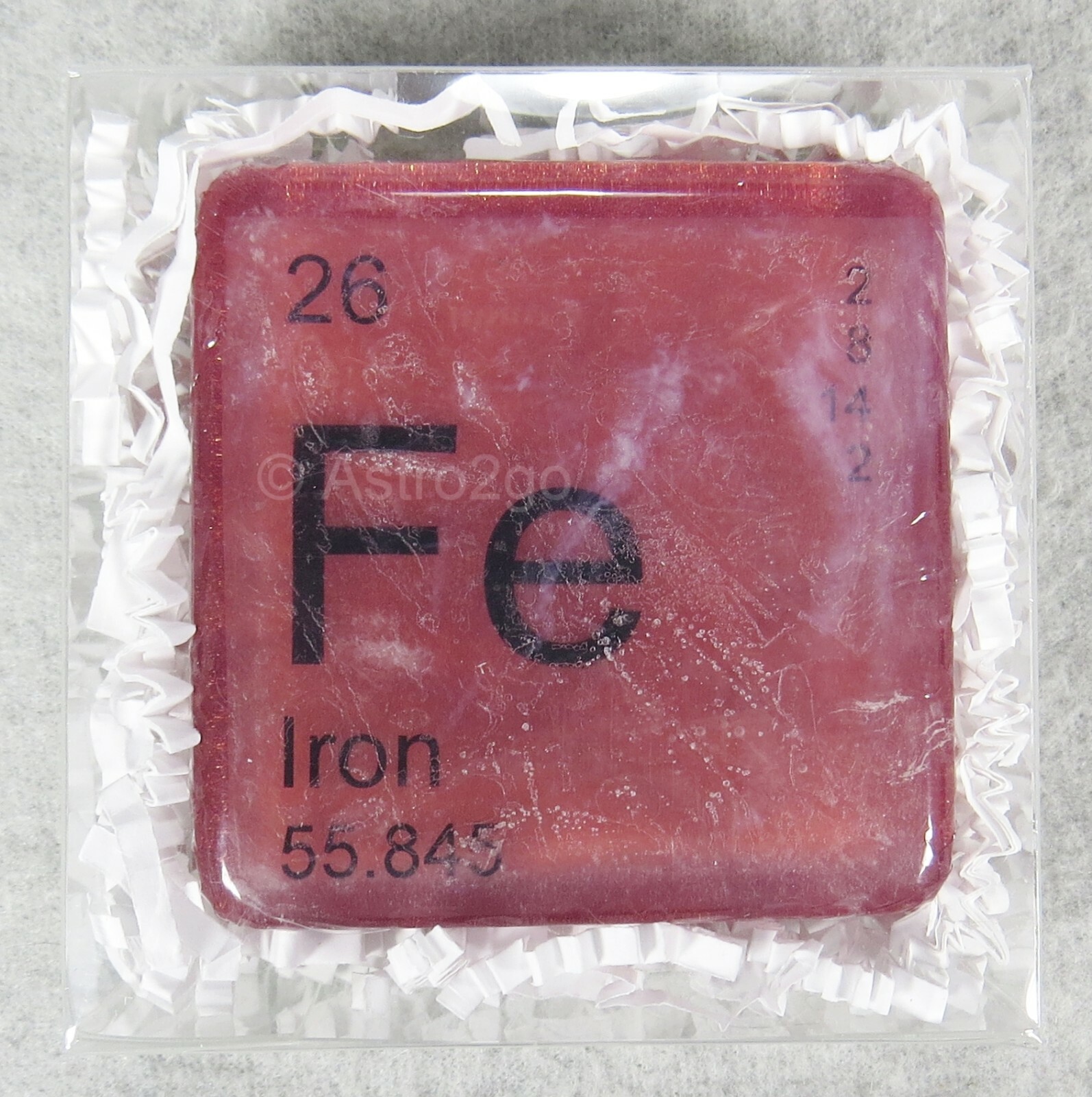 PERIODIC TABLE ELEMENT “Fe” IRON NOVELTY HAND BATH SOAP-4 oz JUST BUBBLY NEW!