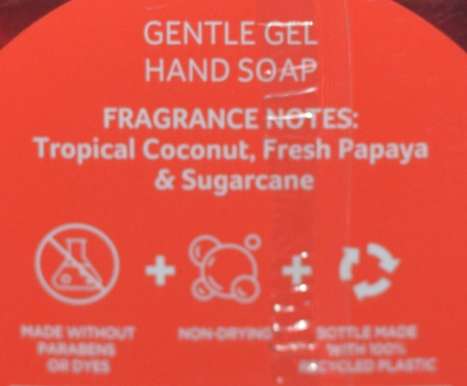 3 BATH & BODY WORKS ISLAND PAPAYA GENTLE GEL HAND SOAP WASH COCONUT SUGARCANE