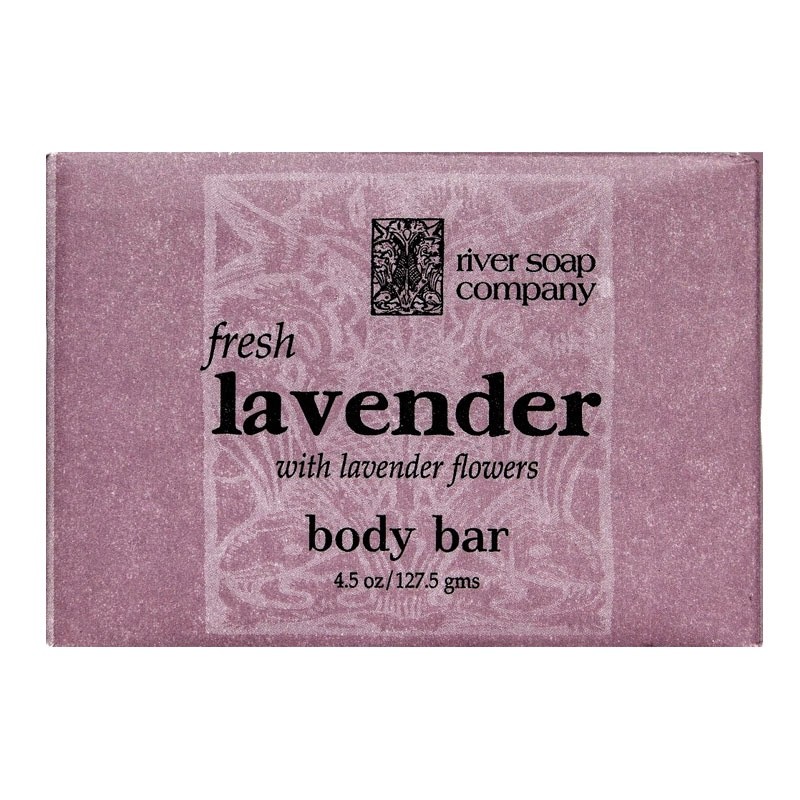 Fresh Lavender Soap Bar 4.5 oz. (Bundle of 3) by River Soap Company