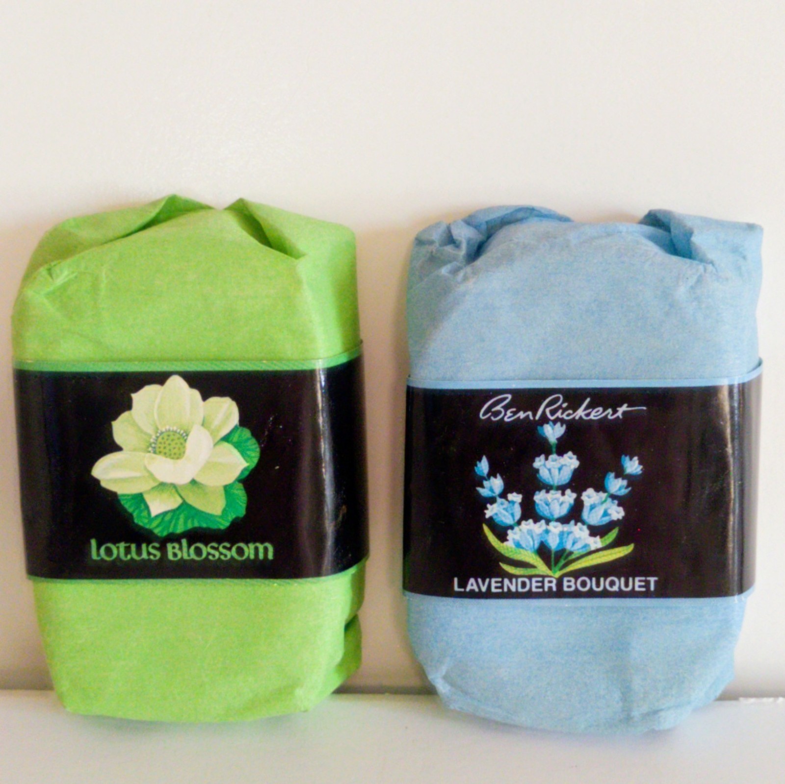 Ben Rickert Inc Fragrant Soap Bars 3 Oz Lot Of 2 Lotus Blossom Lavender Bouquet