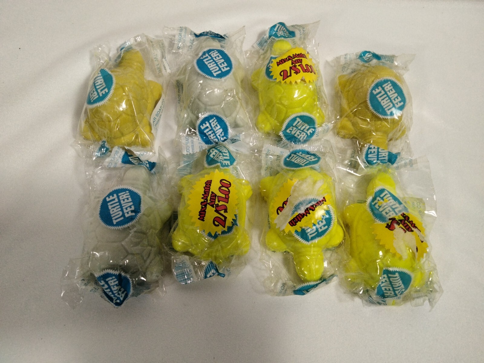 TURTLE SHAPED HAND SOAP NEW IN PACKAGE LOT OF 8 YELLOW WHITE GREEN