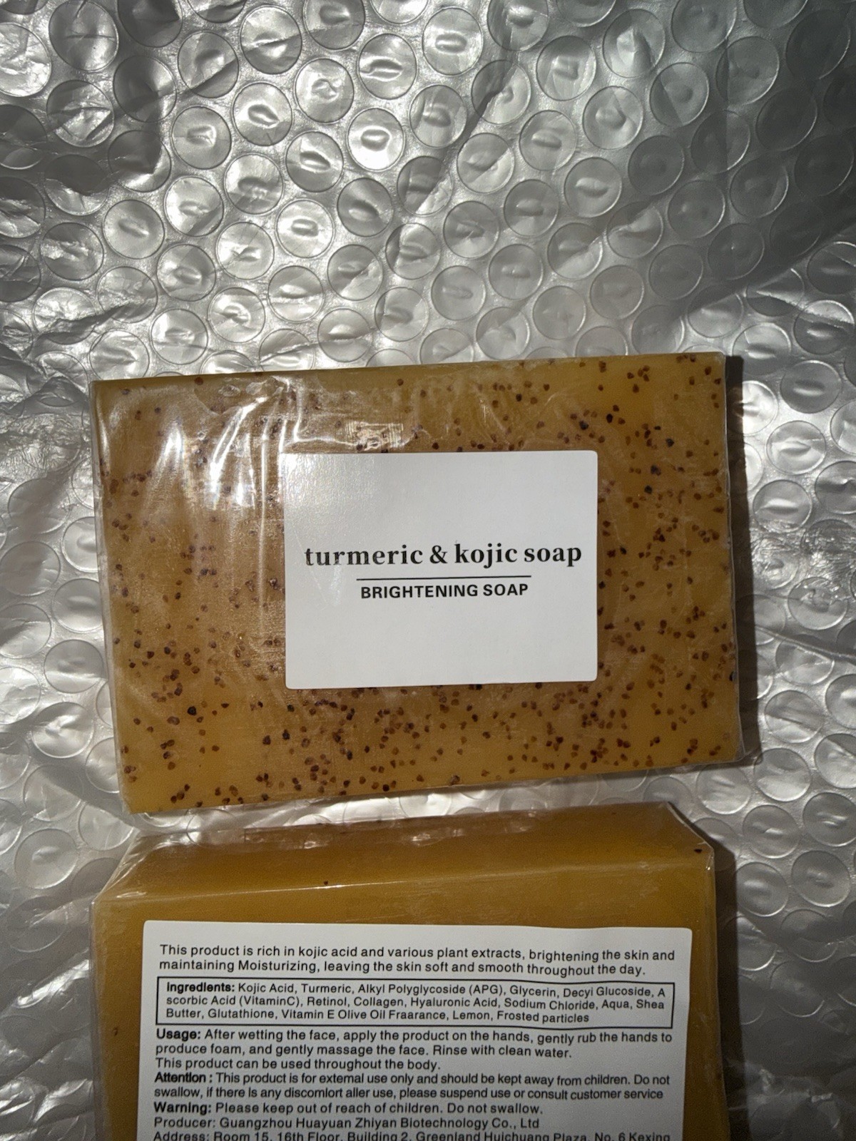 Lemon Turmeric Kojic Acid Soap Bar for Face and Body Brightening