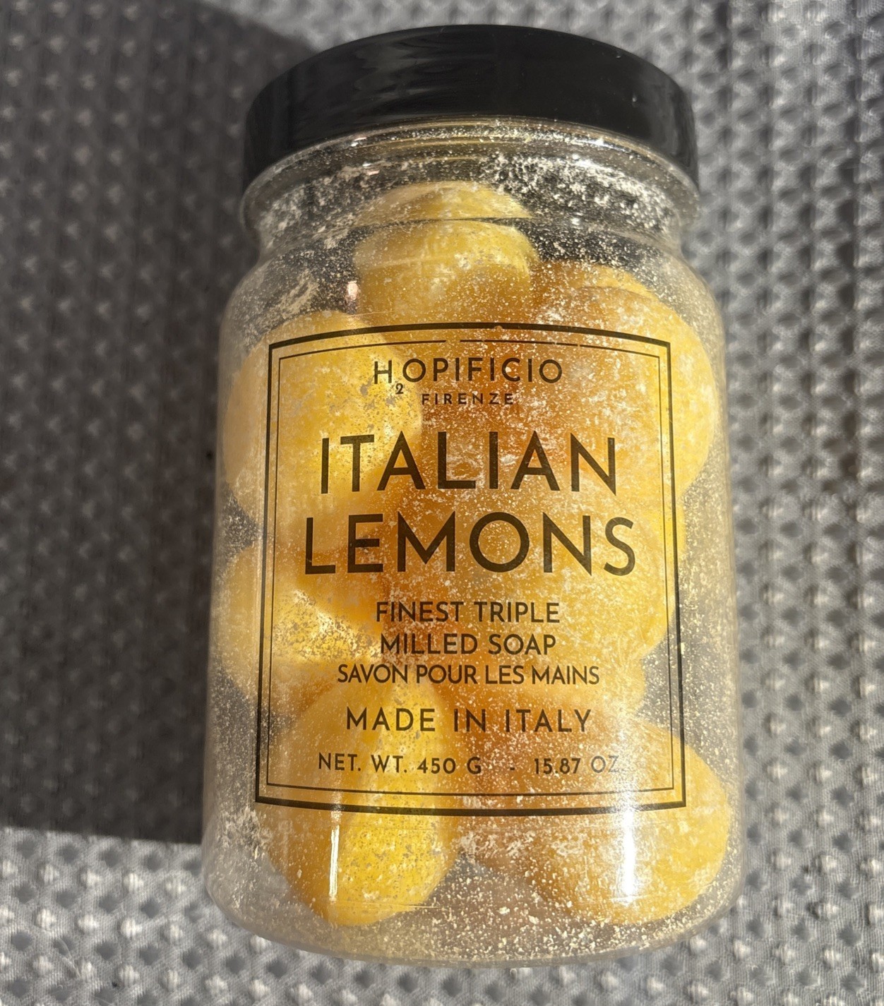 HOPIFICIO FIRENZE 🇮🇹 Italian Lemons 🍋 Finest Triple Milled Lemon Shaped Soap