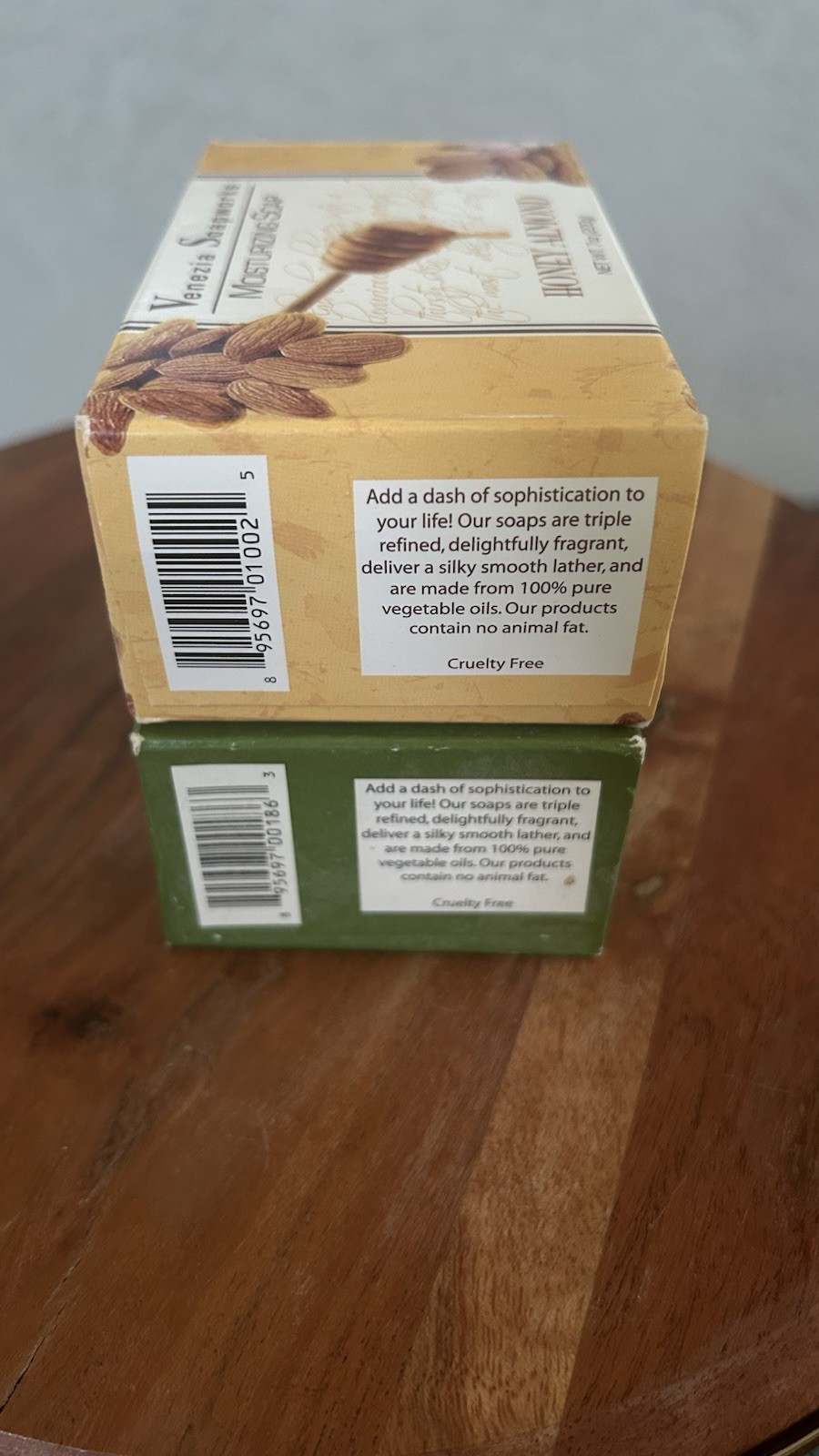 LOT (2) VENEZIA Soap works PURE VEGETABLE LEMON Verbena & Green Tea Soap 7oz NIB