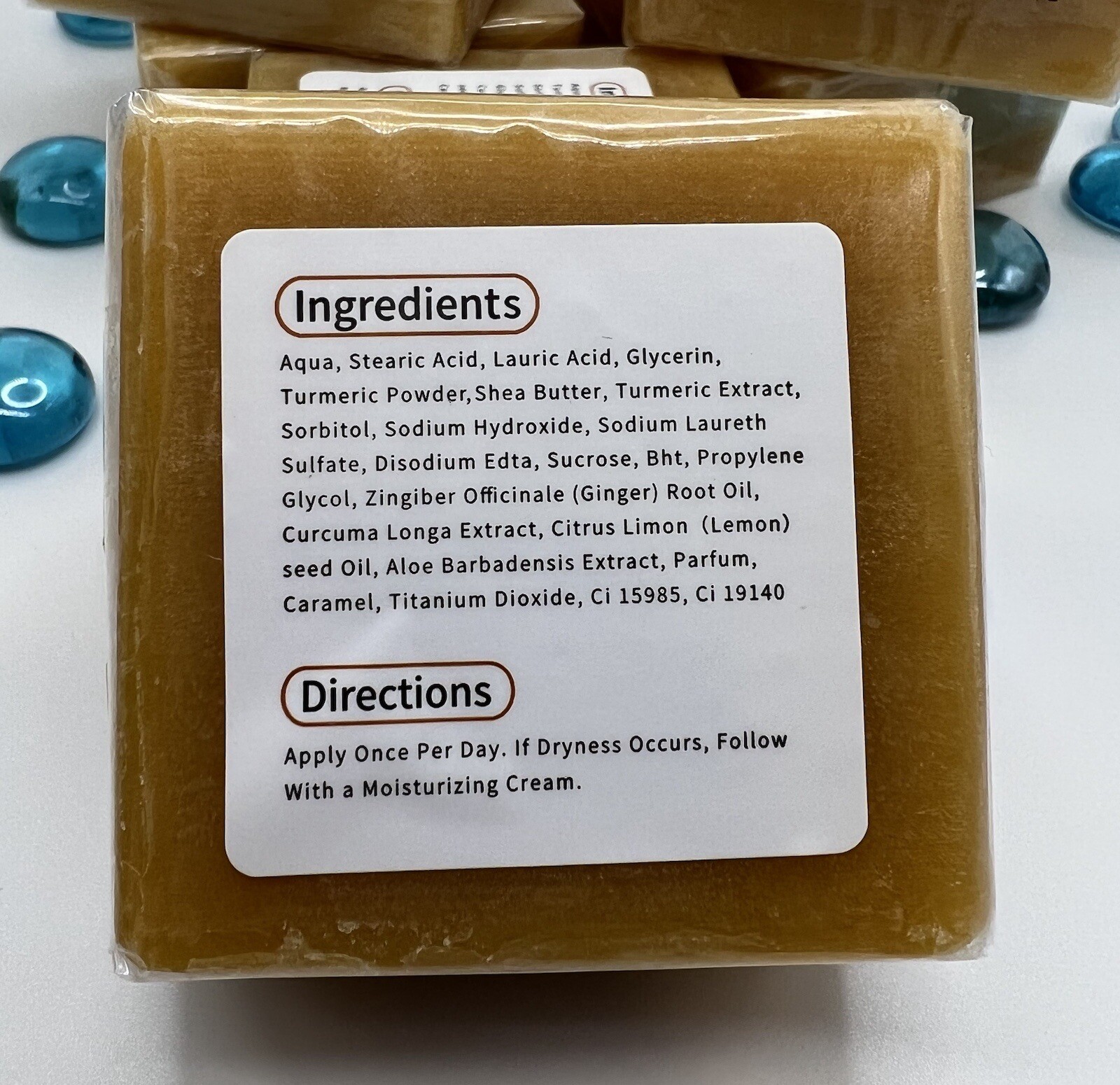 Turmeric Soap Anti Acne Skin Brightening Dark Spots Lightening Handmade Ginger