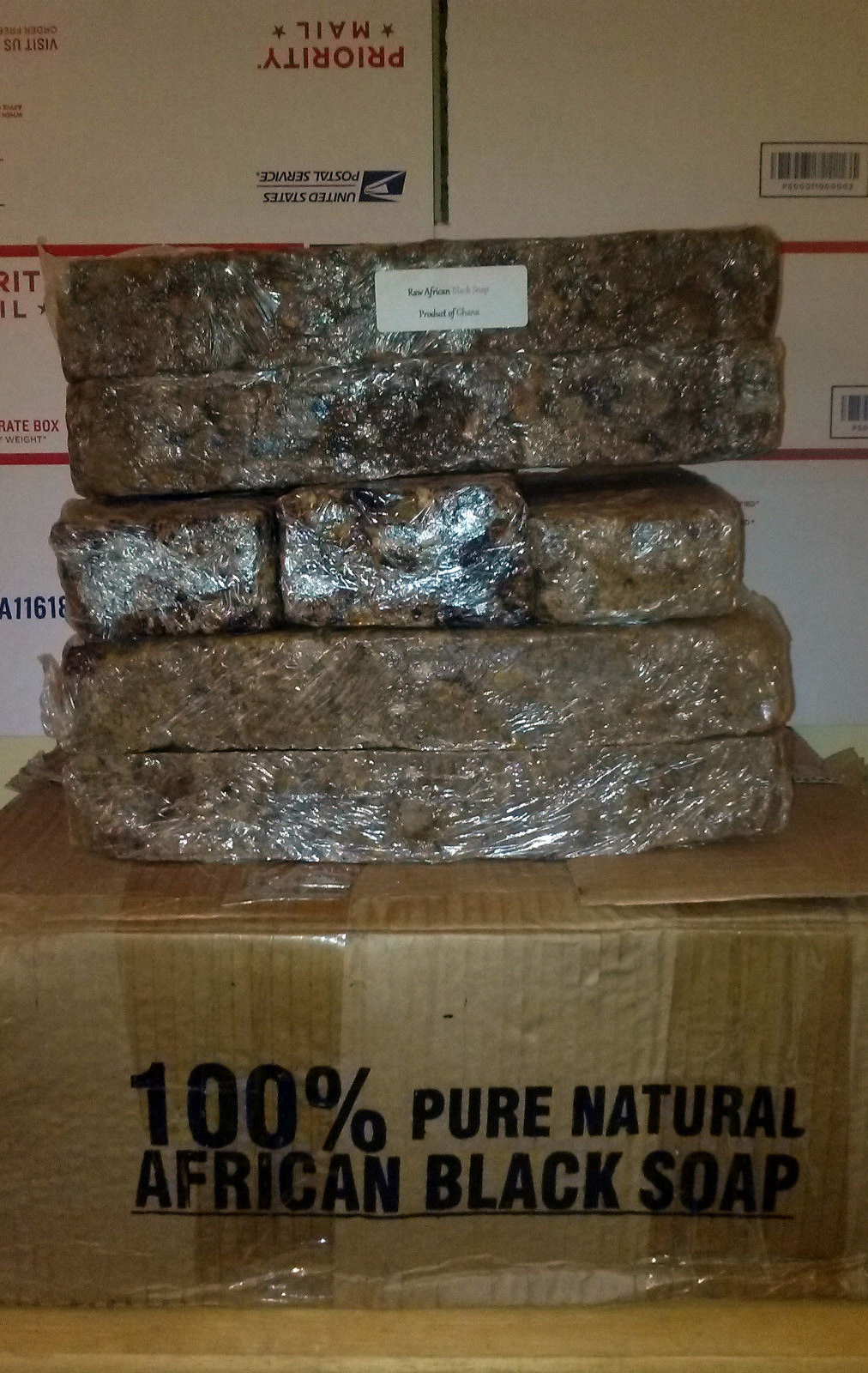 5 Lbs RAW AFRICAN BLACK SOAP Organic Unrefined From GHANA Pure Premium Quality