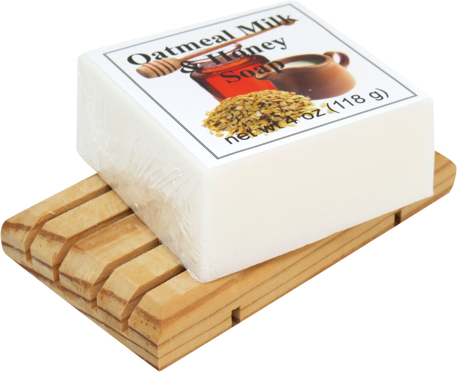 Oatmeal Milk And Honey Glycerin Soap by Eclectic Lady, 4 oz Bar