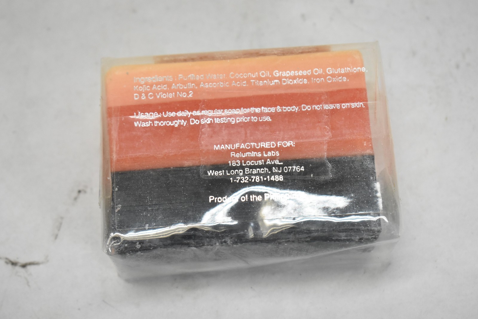 Relumins Gluta Blend Whitening Soap Bar Strong Peeling Alpha Arbutin Kojic Acid