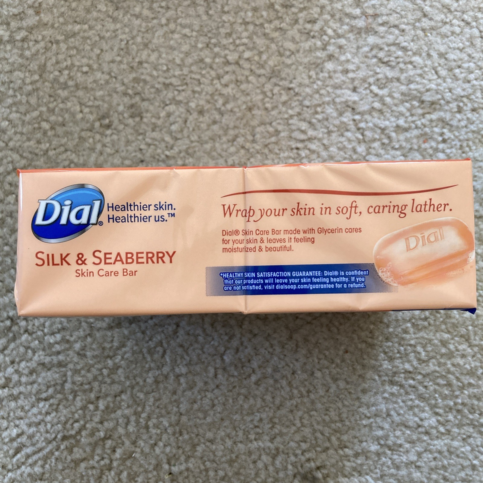 Dial Silk & Seaberry Gentle Cleansing Skin Care Bar Soap 8 Bars – 4oz Each