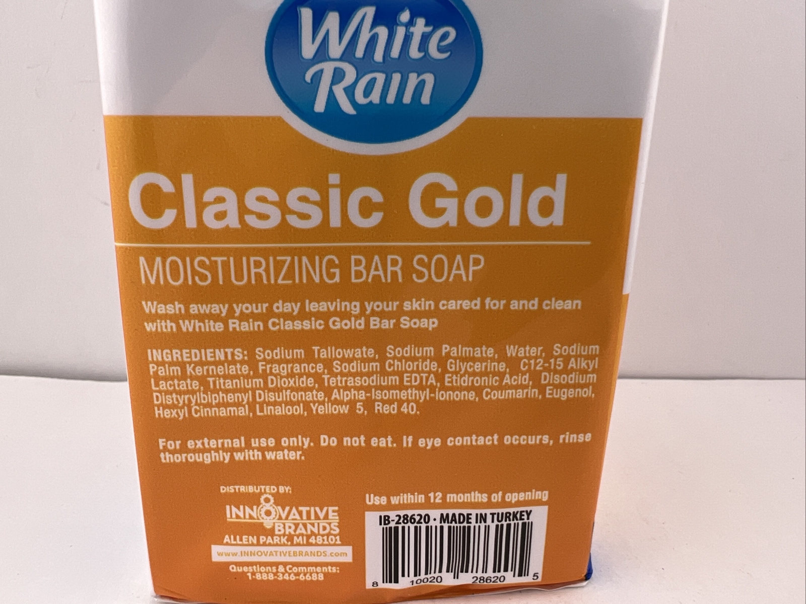 White Rain Bar Soap CLASSIC GOLD Lasting Freshness, 4 Bars Total – FREE SHIPPING