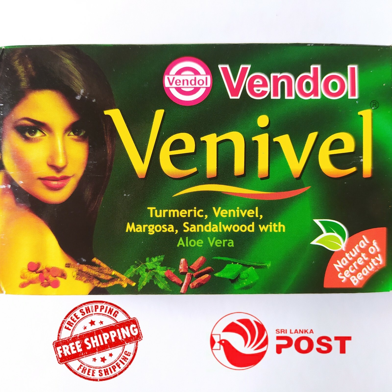 VENDOL VENIVEL Beauty Soap Herbal Ayurvedic Quality Natural Bar for Golden Skin