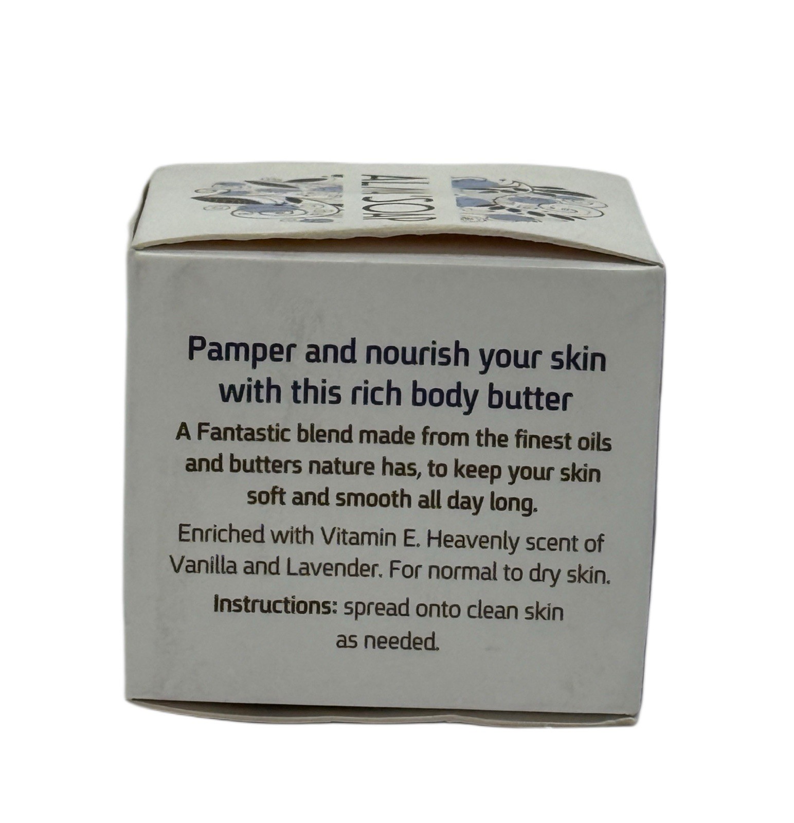 Alma’s Soap Luxury Winter Body Butter 50ml Vanilla Lavender Israel ~ NIB