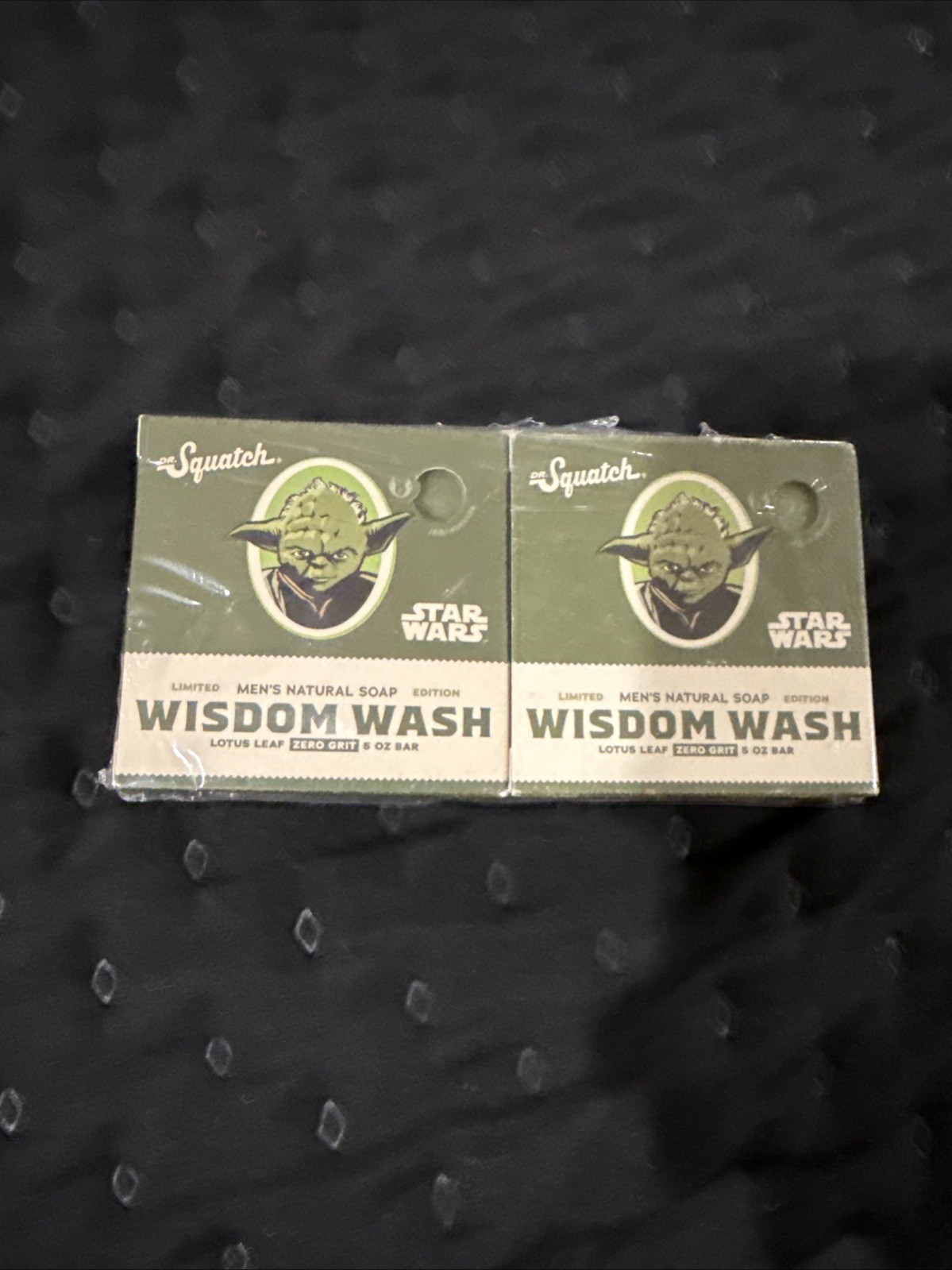 2-Pack Dr. Squatch Star Wars Wisdom Wash Yoda 5 oz Soap Bar Limited Edition