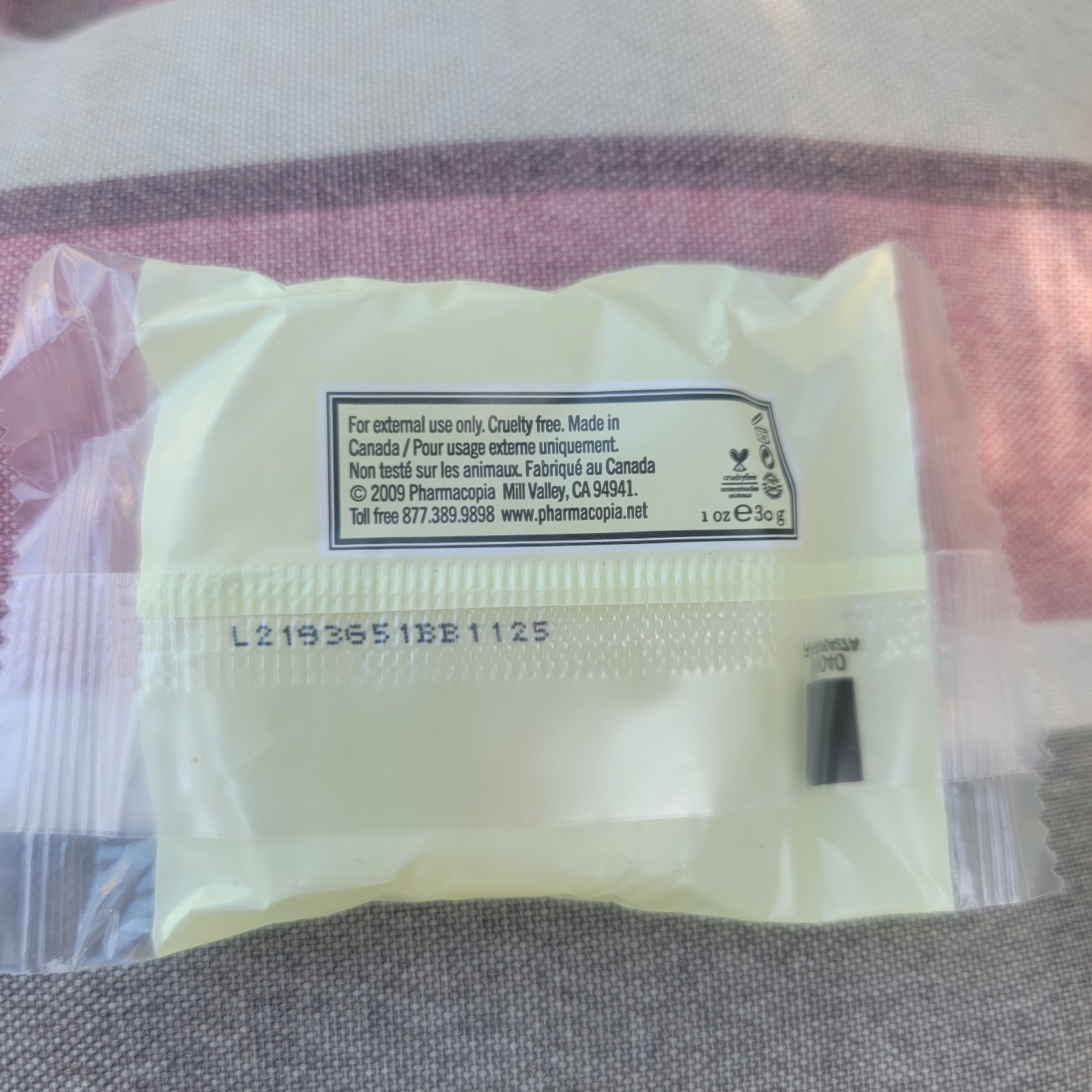 20 Bars Pharmacopia Verbena Facial Soap, Paraben Free 1 oz. ea Travel Size