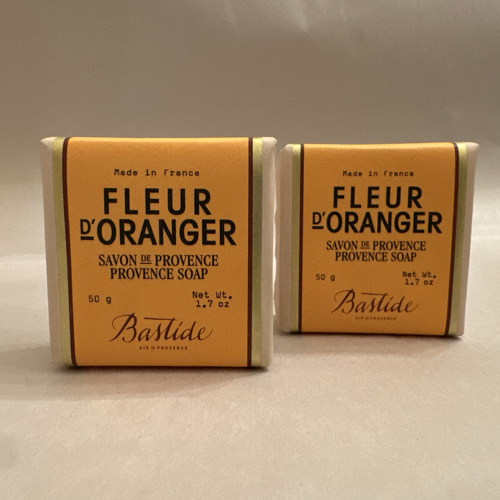 Bastide Fleur d’Oranger Savon de Provence Soap 1.7oz Travel Size 2-Pack