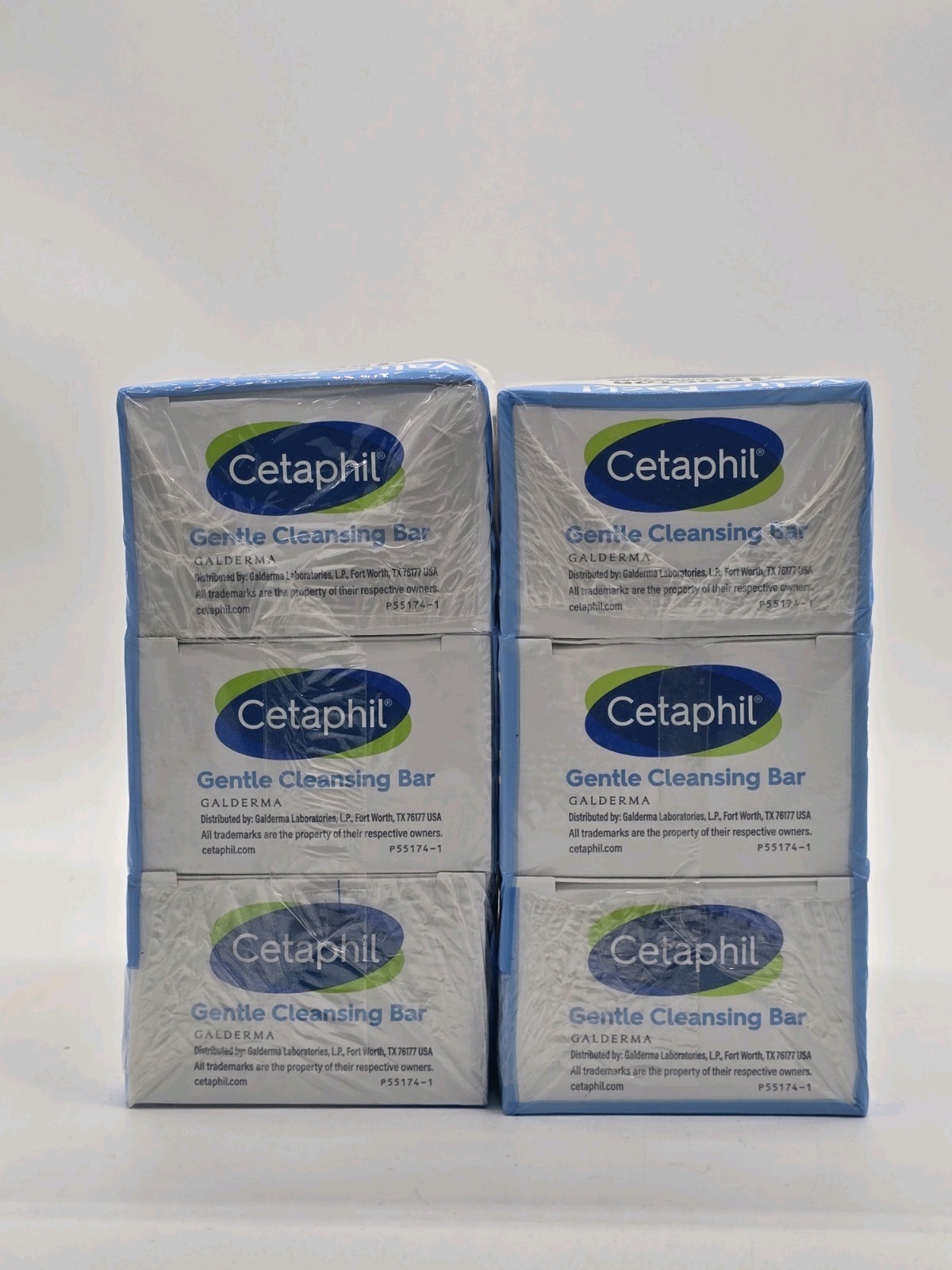 2x VALUE PK Cetaphil GENTLE CLEANSING BAR 4.5oz Dry Sensitive Skin = 6 bars