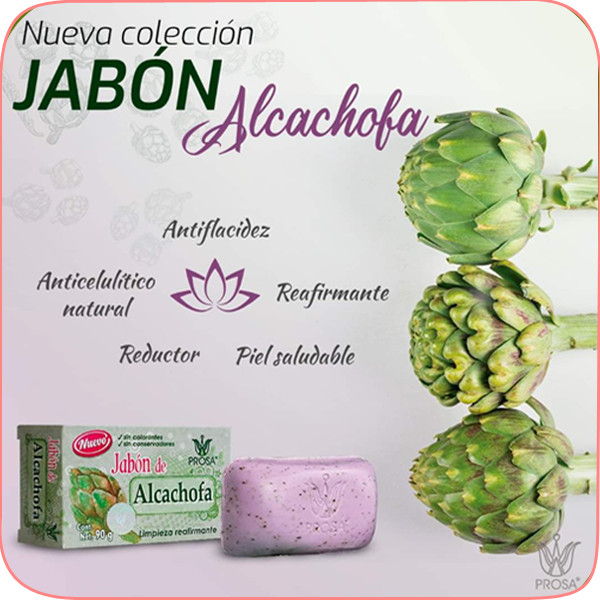 PROSA Jabón Alcachofa Bar Soap Artichoke Revitalizing Cleanse 90 g