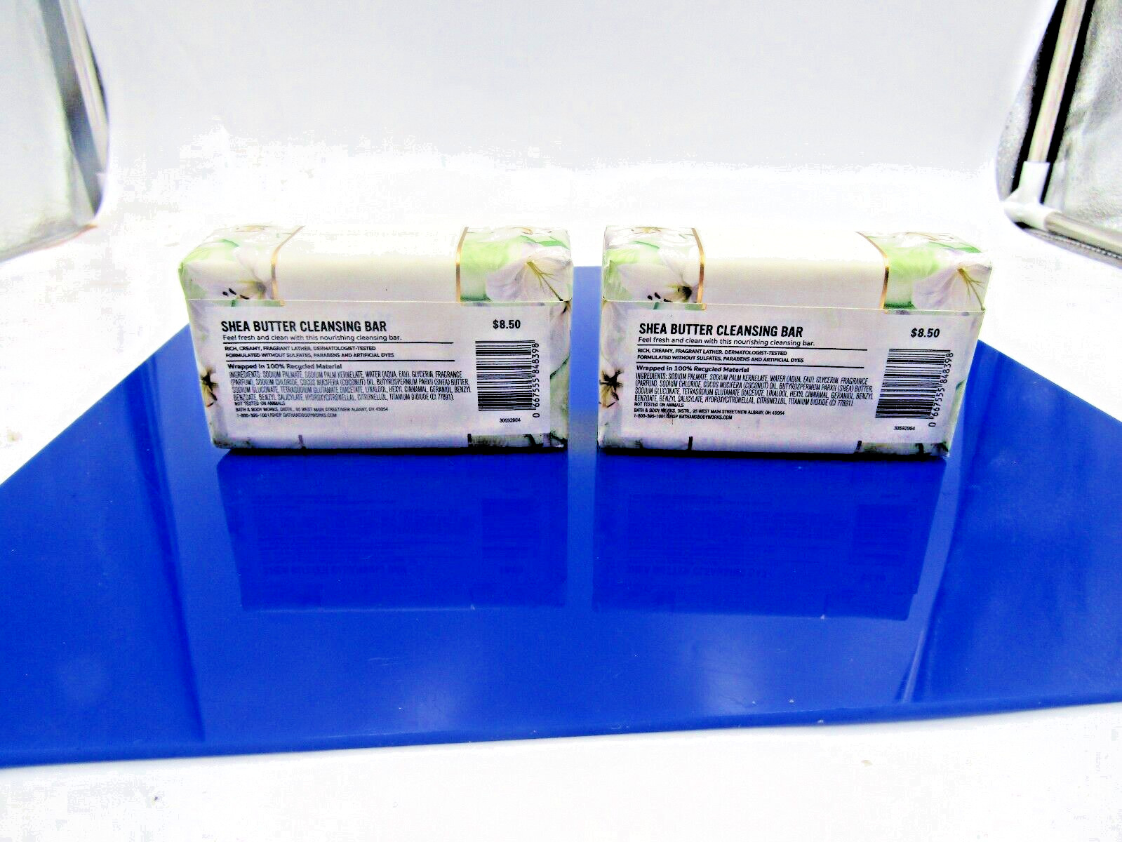 Lot Of. 2 Bath & Body Works CUCUMBER & LILY Shea Butter Cleansing Bar 5 Oz.