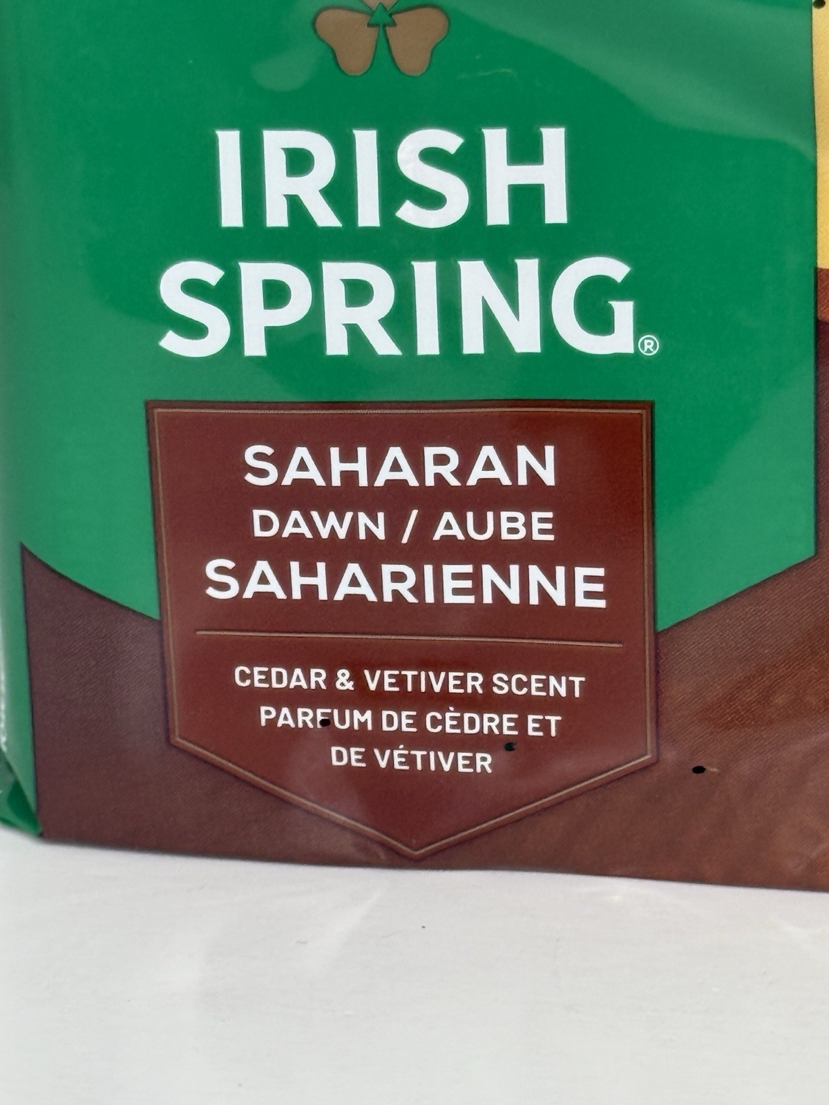 2 Irish Spring Deodorant Soap Saharan Dawn 6 Bar Each 4.2oz Cedar Vetiver Scent
