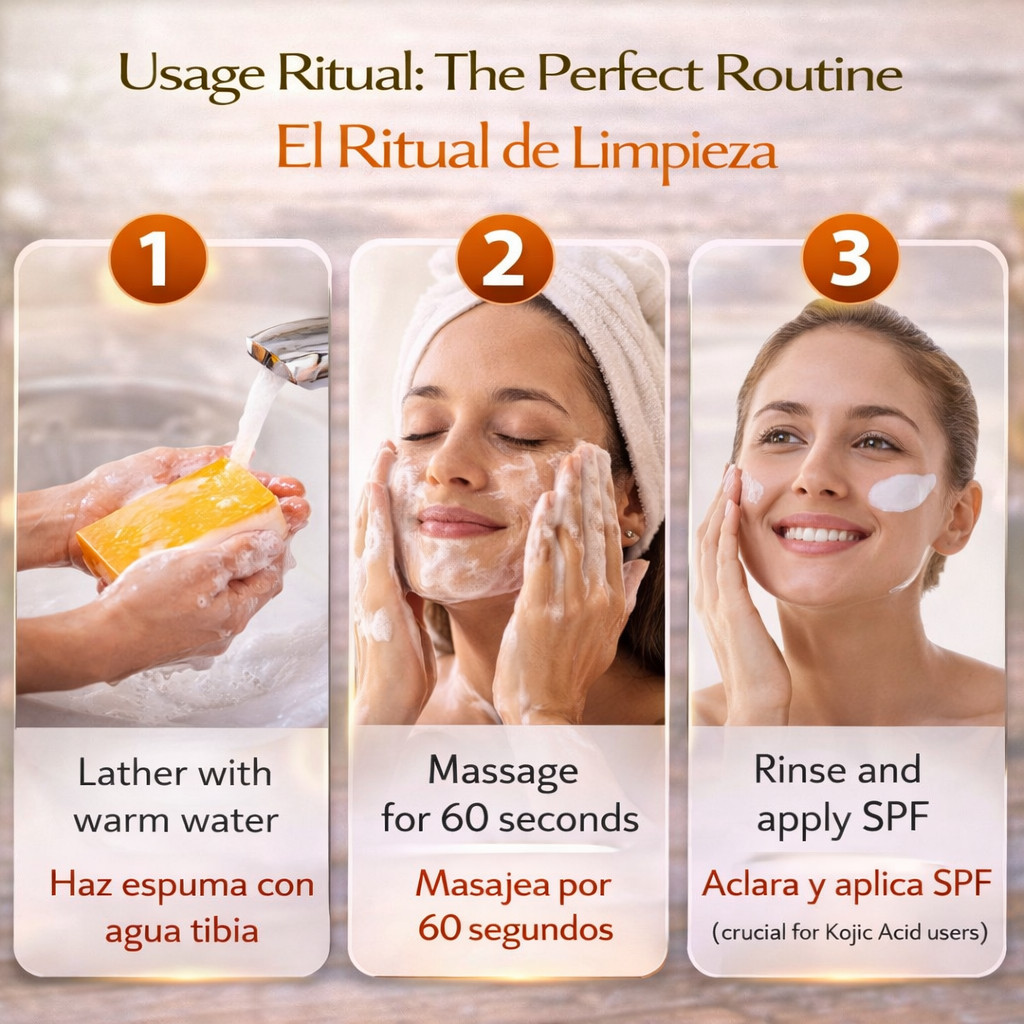 Kojic Acid Brightening Soap–2 Pack(100g Each)Face & Body Cleanser w/Shea Butter,